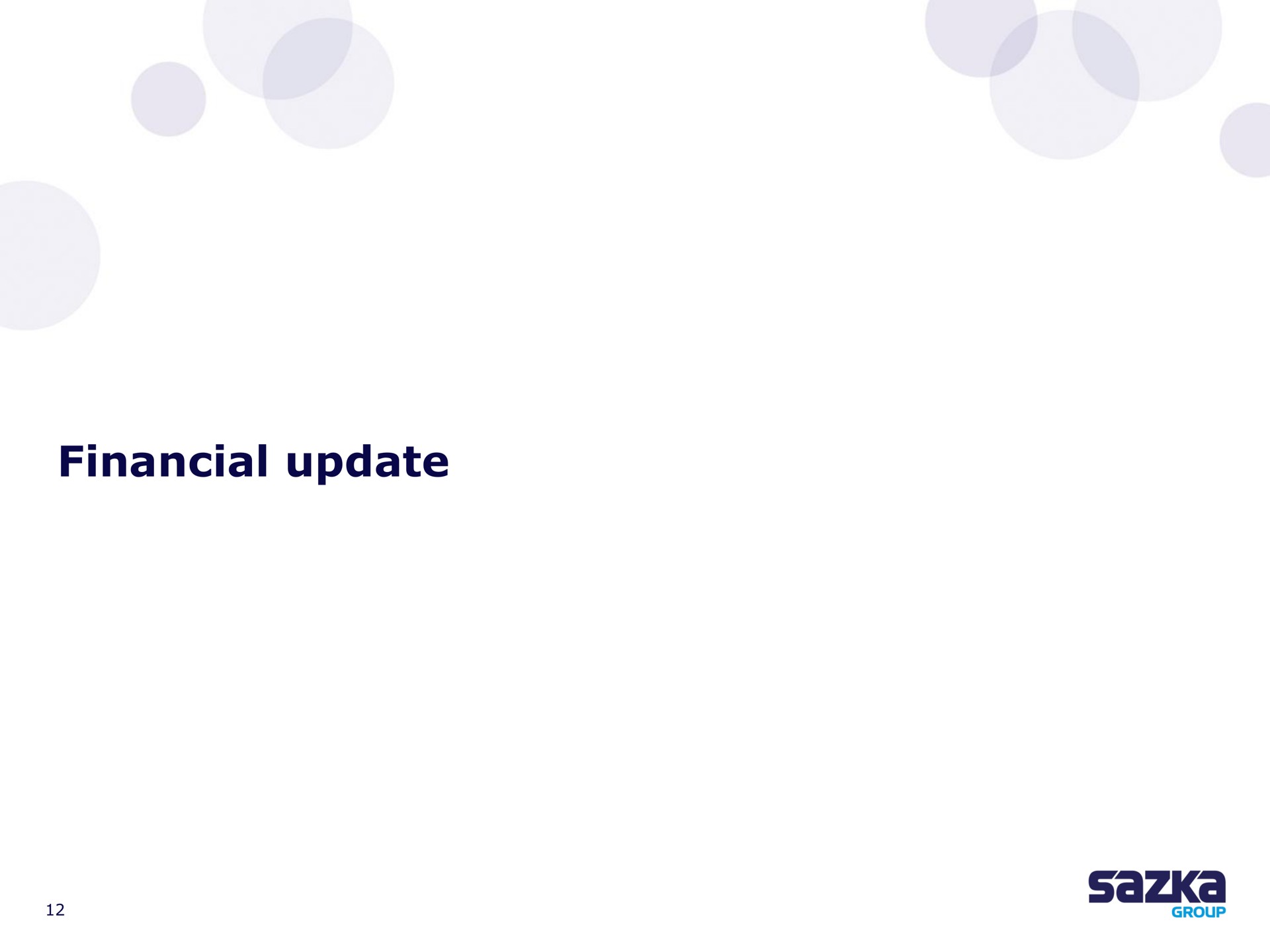 financial update | Allwyn