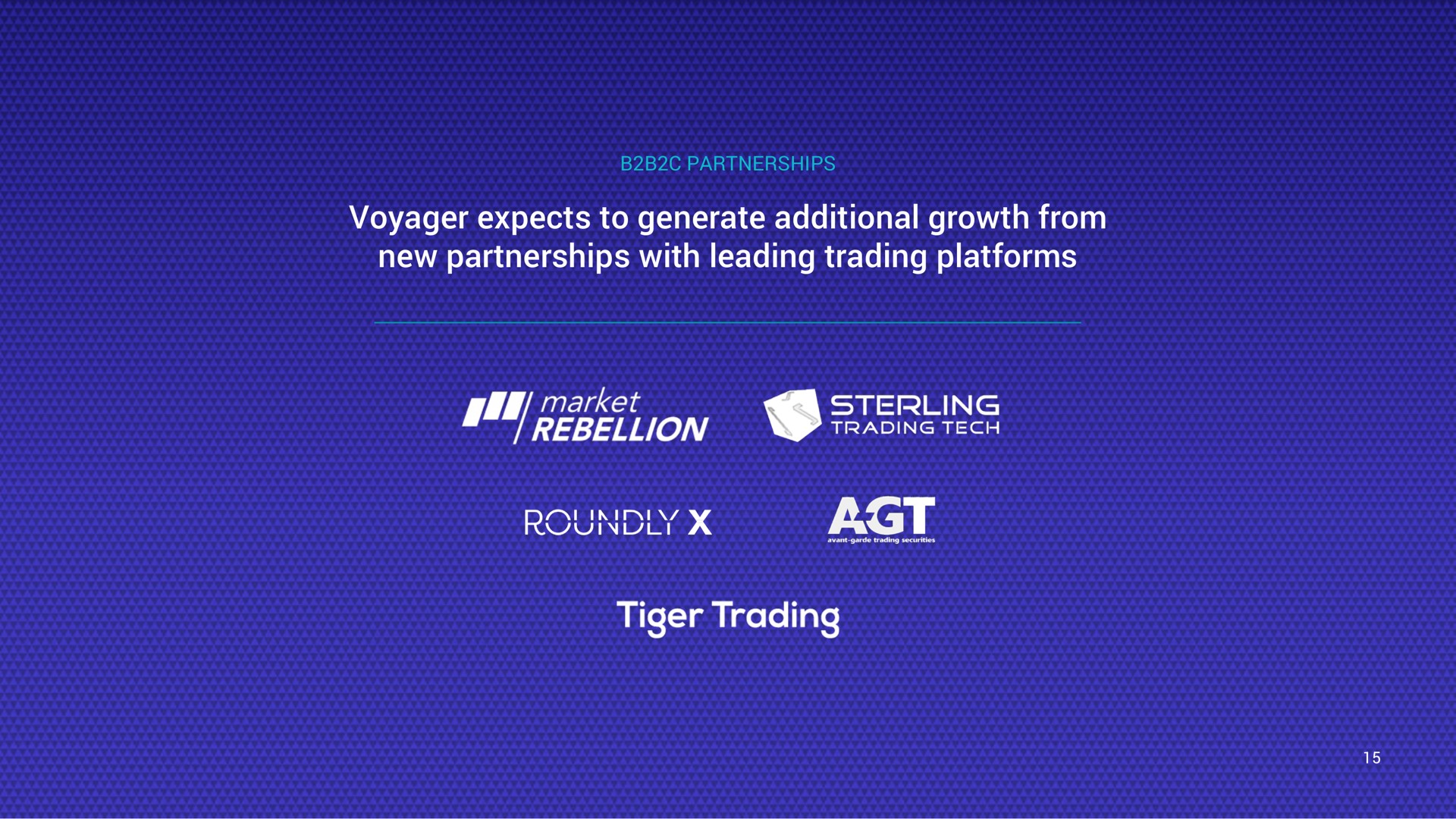 partnerships voyager expects to generate additional growth from new partnerships with leading trading platforms me tiger | Voyager Digital