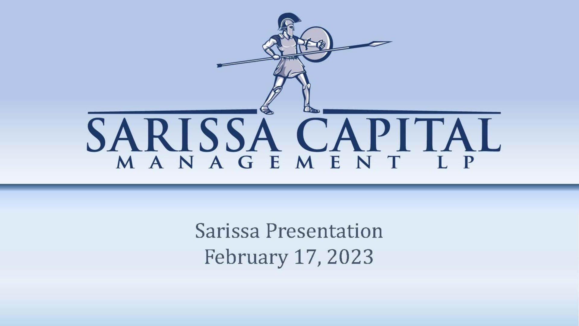 sariss capital | Sarissa Capital