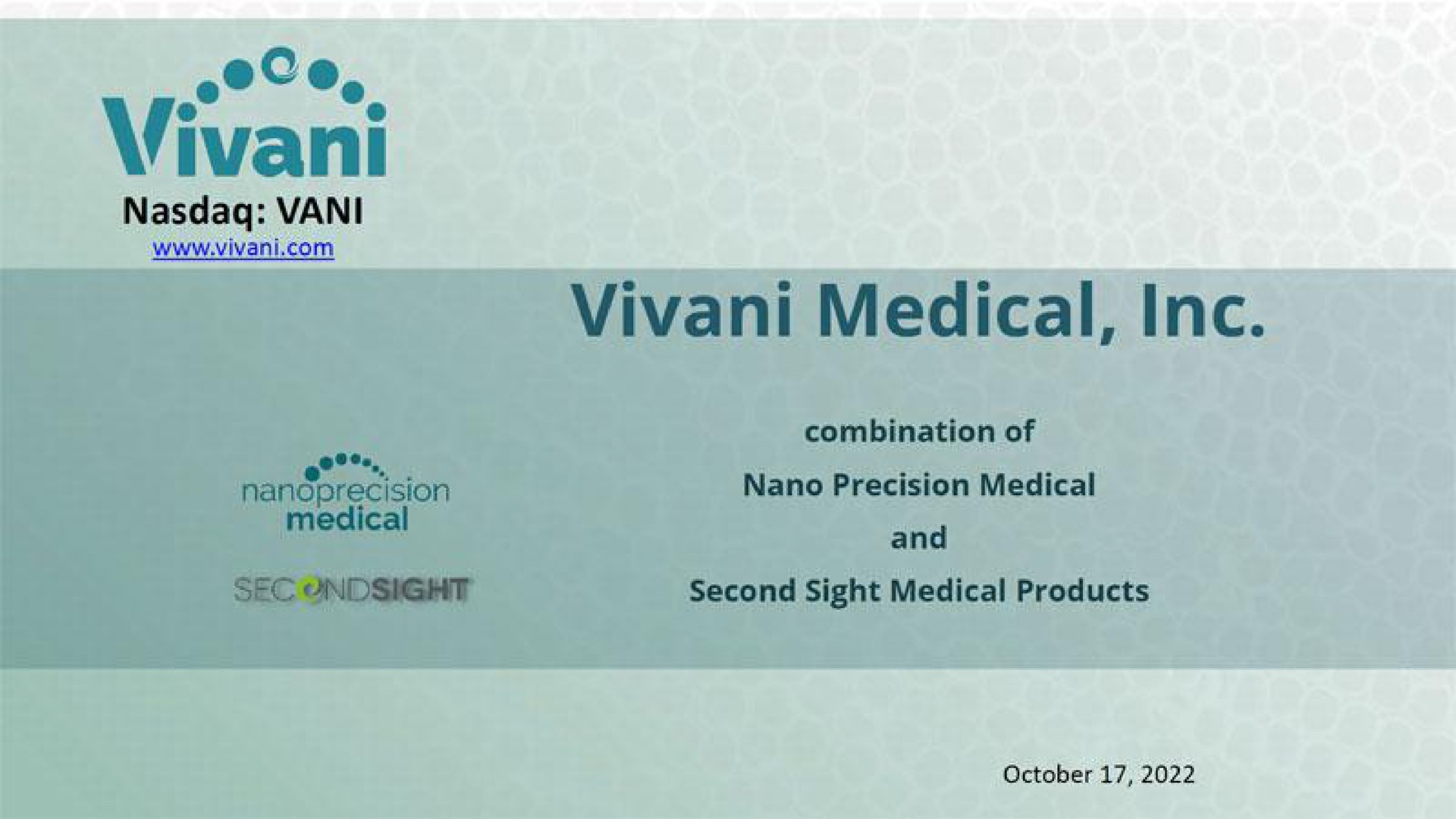  | Vivani Medical