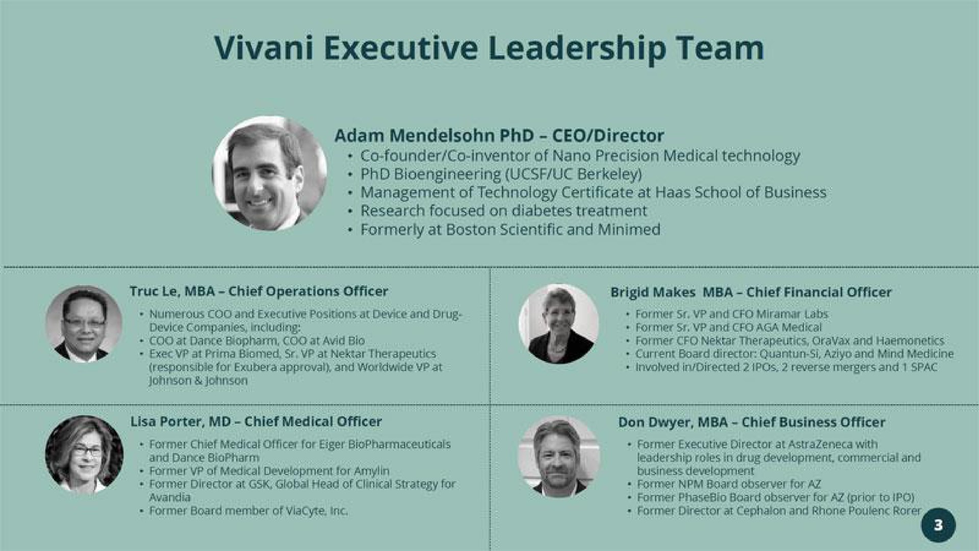 executive leadership team | Vivani Medical