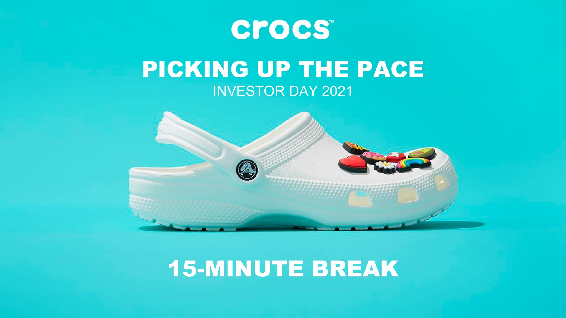 picking up the pace investor day minute break | Crocs