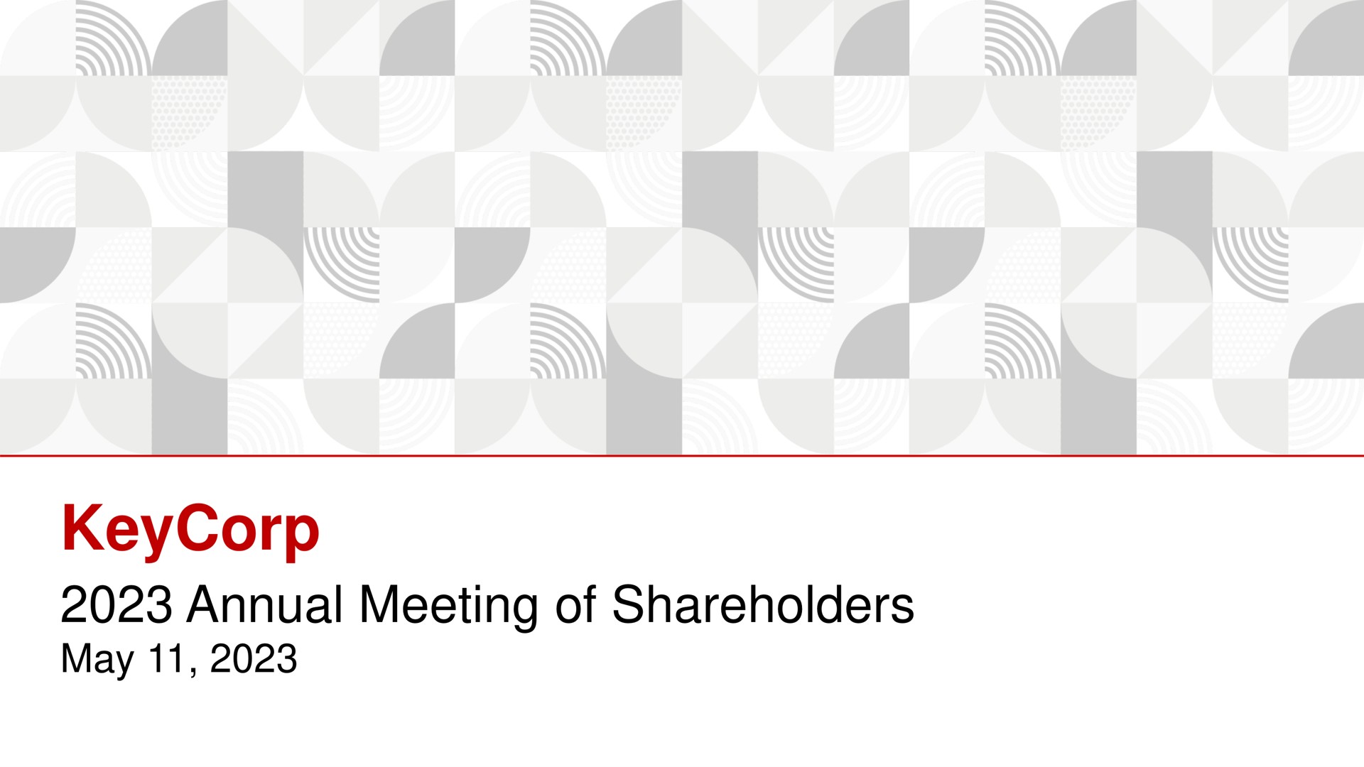 annual meeting of shareholders may | KeyCorp