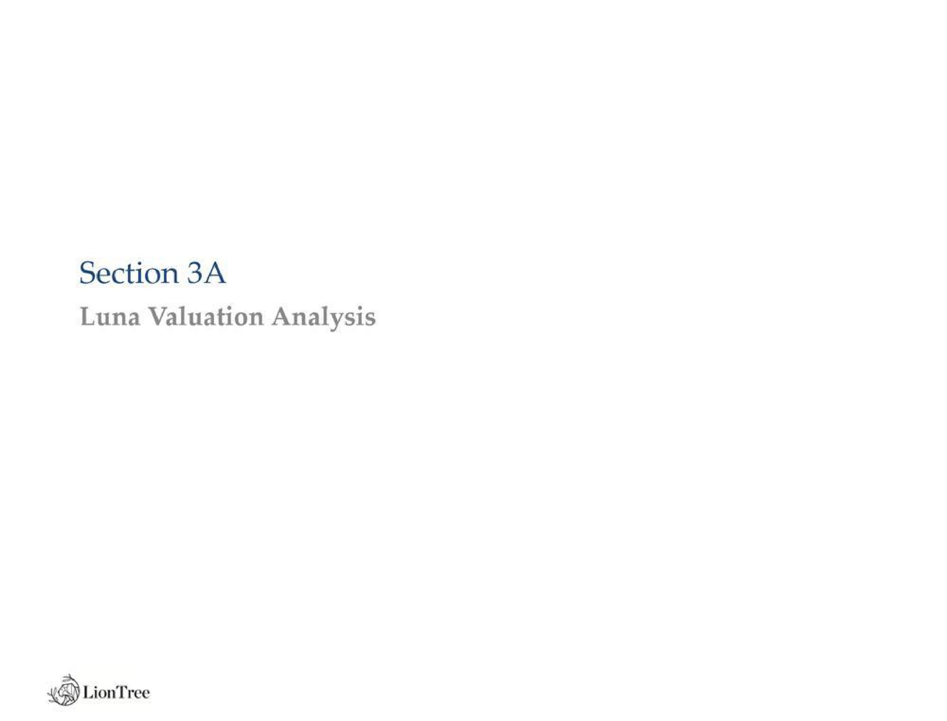 section a luna valuation analysis | LionTree