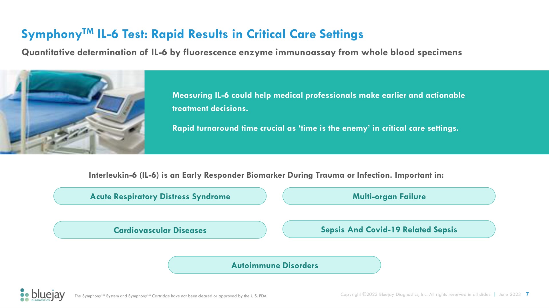 test rapid results in critical care settings symphony a a | Bluejay