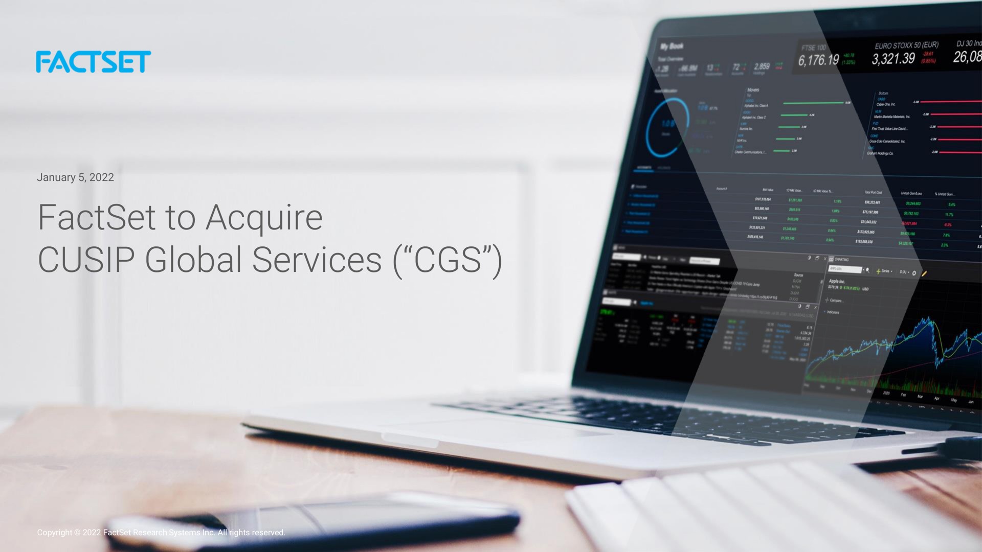 to acquire global services | Factset
