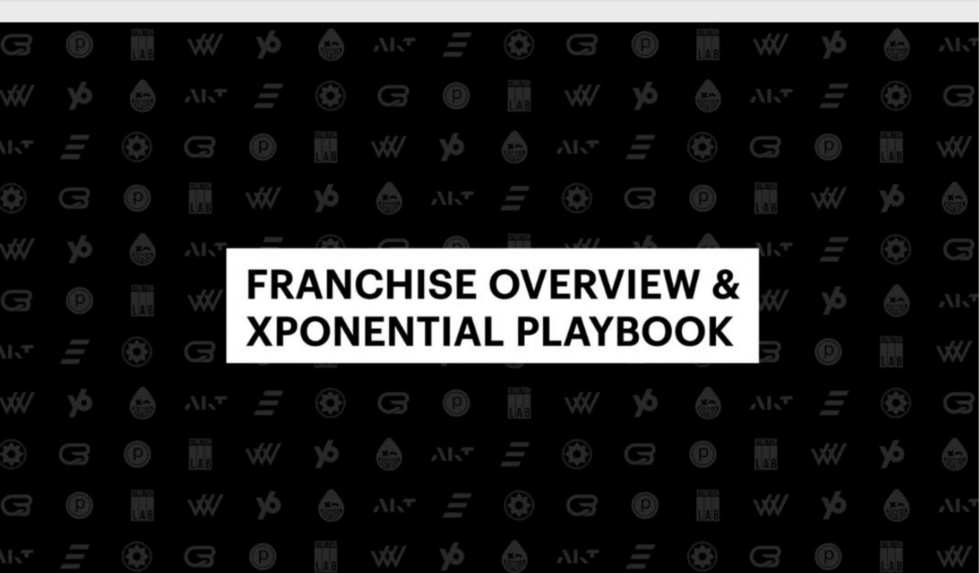 franchise overview playbook | Xponential