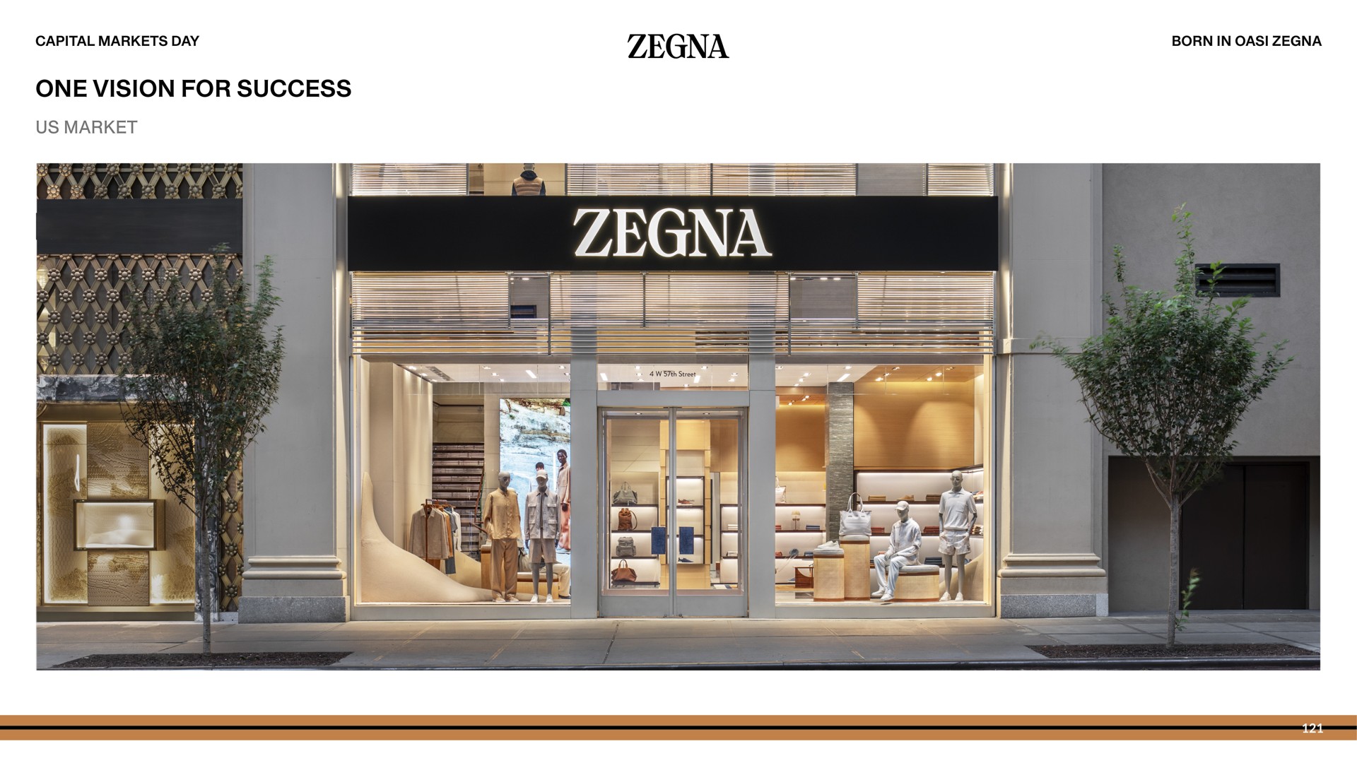 one vision for success us market | Zegna