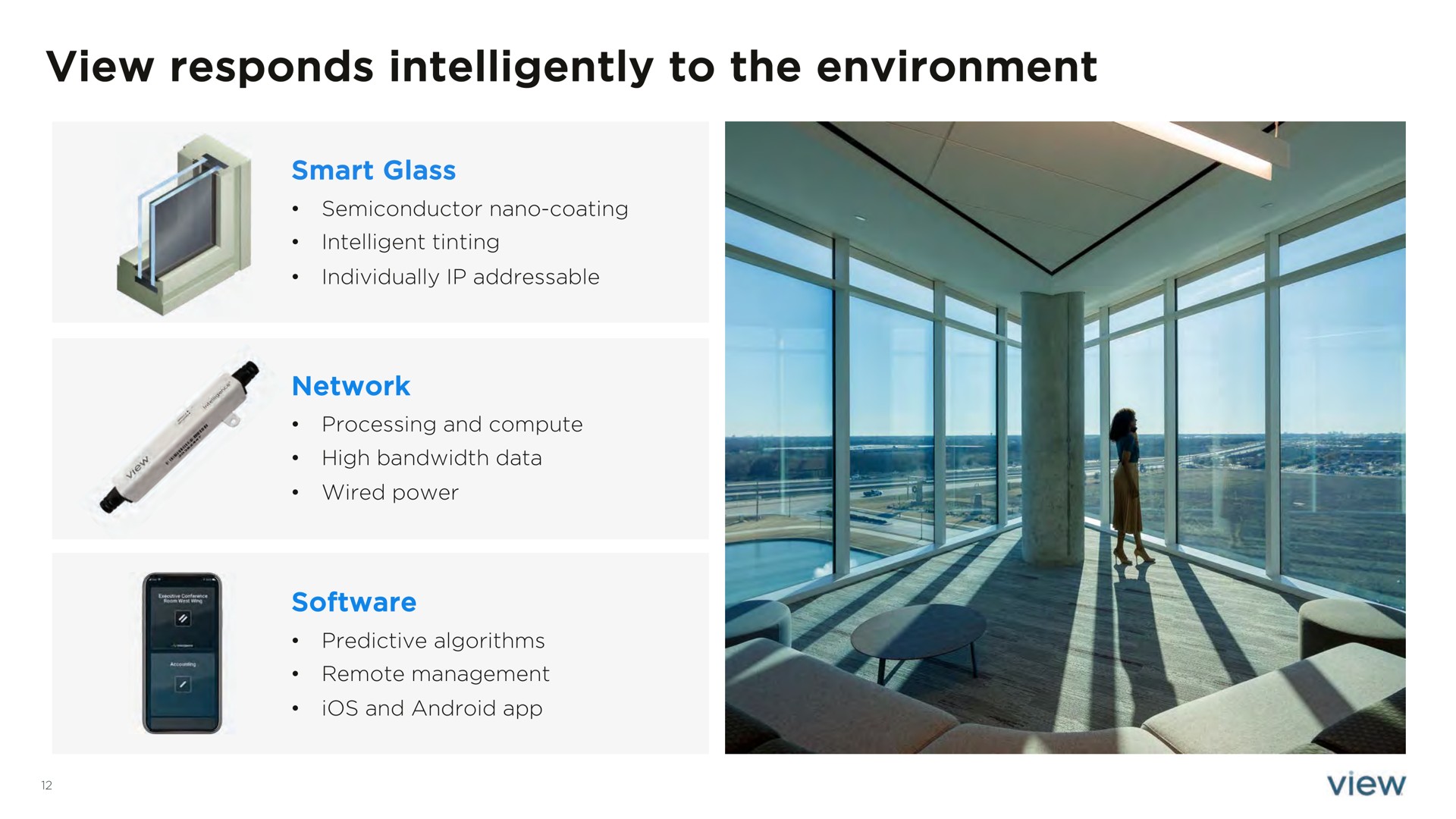 view responds intelligently to the environment | View