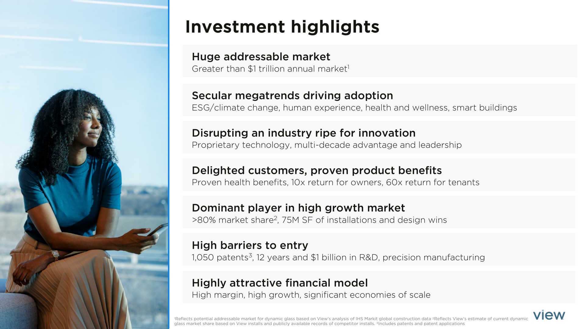 investment highlights | View