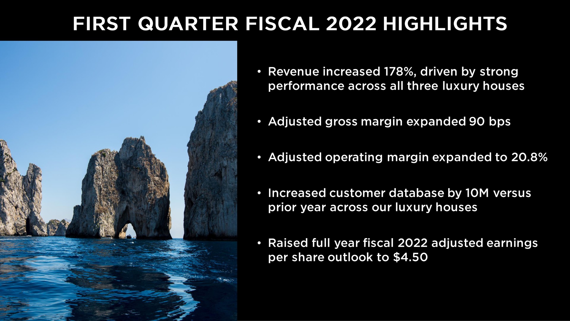 first quarter fiscal highlights | Capri Holdings