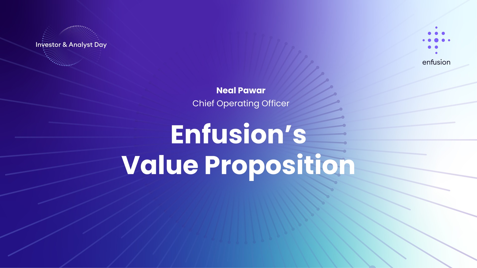 value proposition see | Enfusion