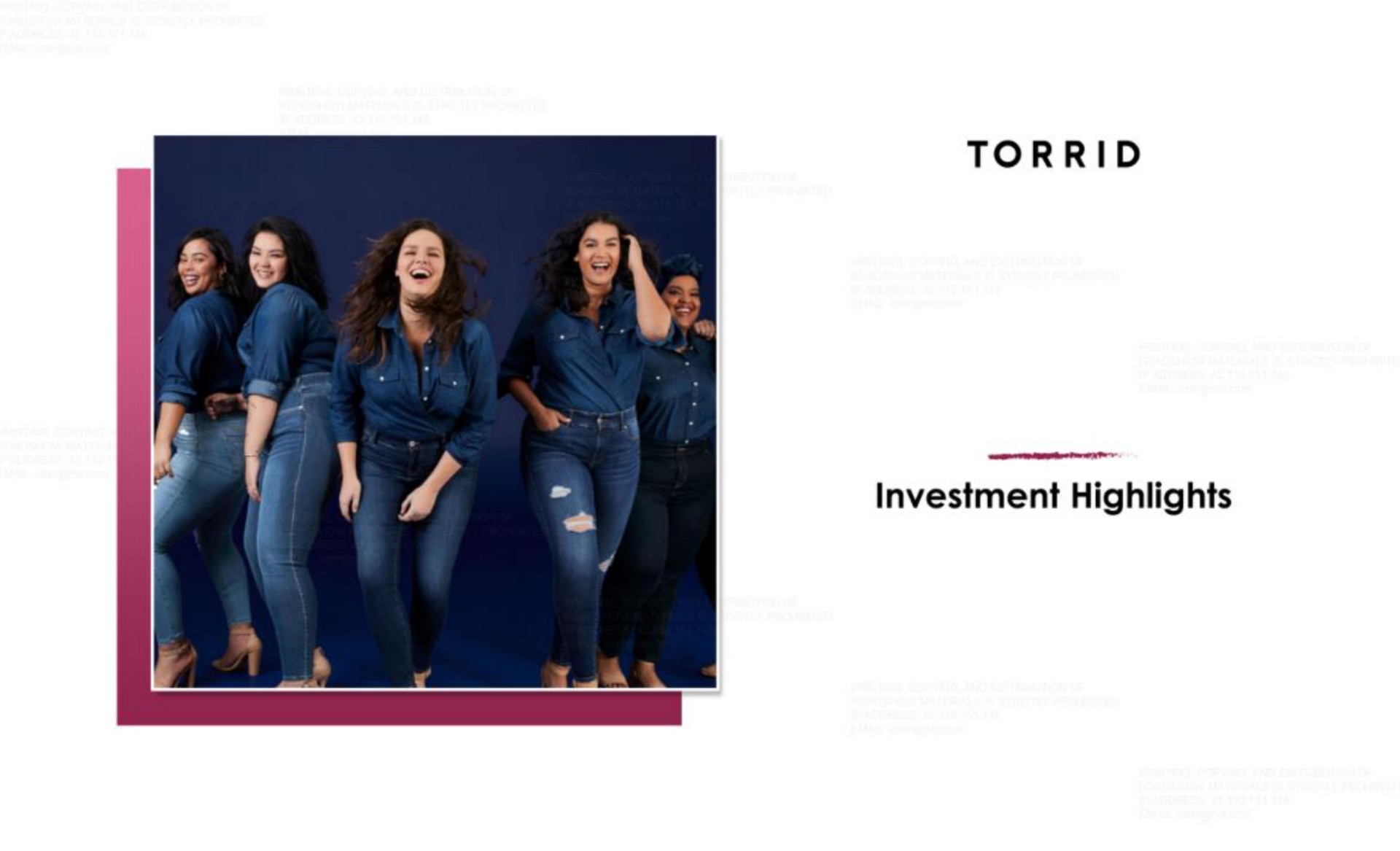 torrid investment highlights | Torrid