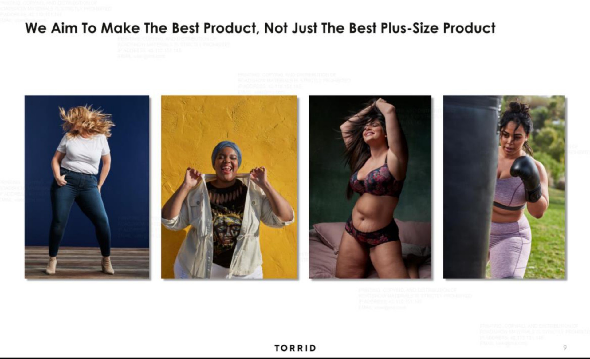 we aim to make the best product not just the best plus size product | Torrid