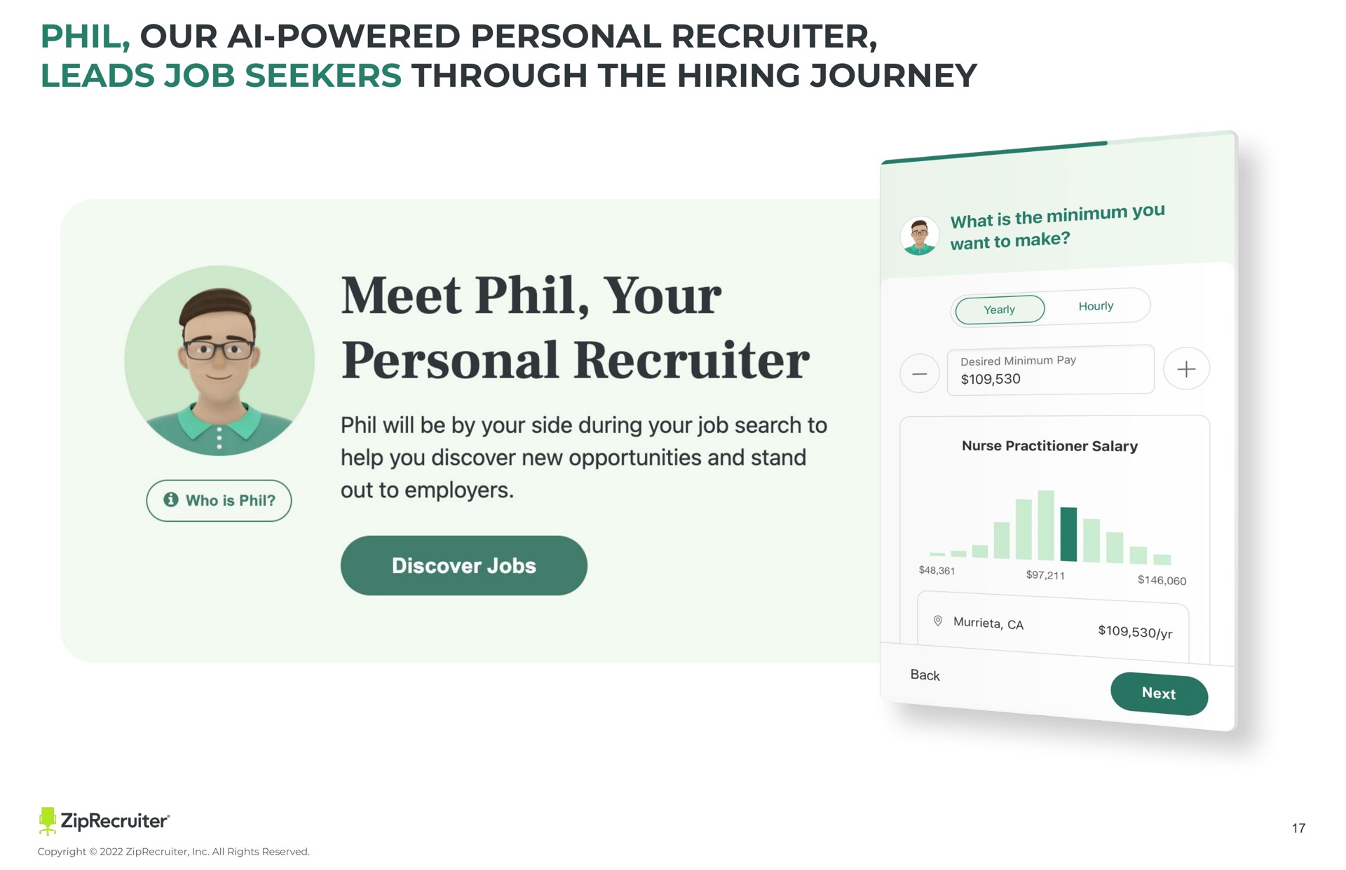 our powered personal recruiter leads job seekers through the hiring journey powered meet your | ZipRecruiter
