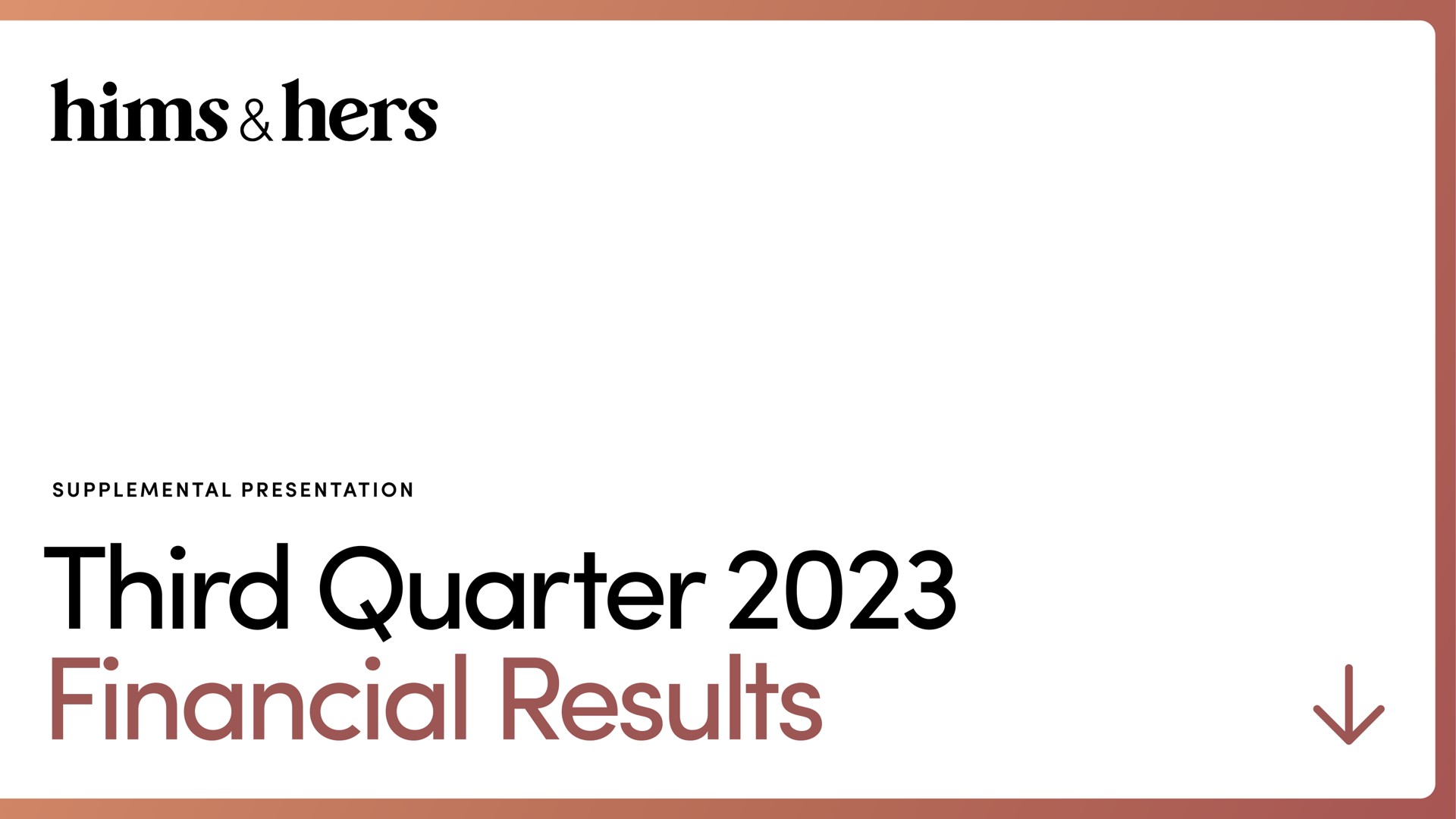 third quarter financial results | Hims & Hers