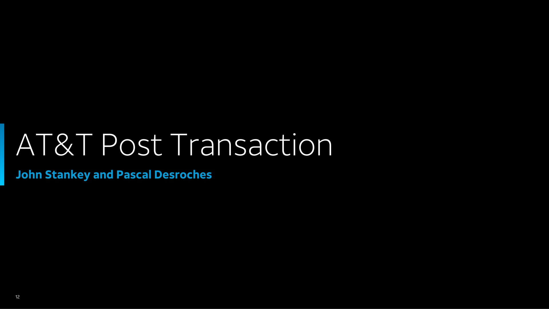 at post transaction | AT&T