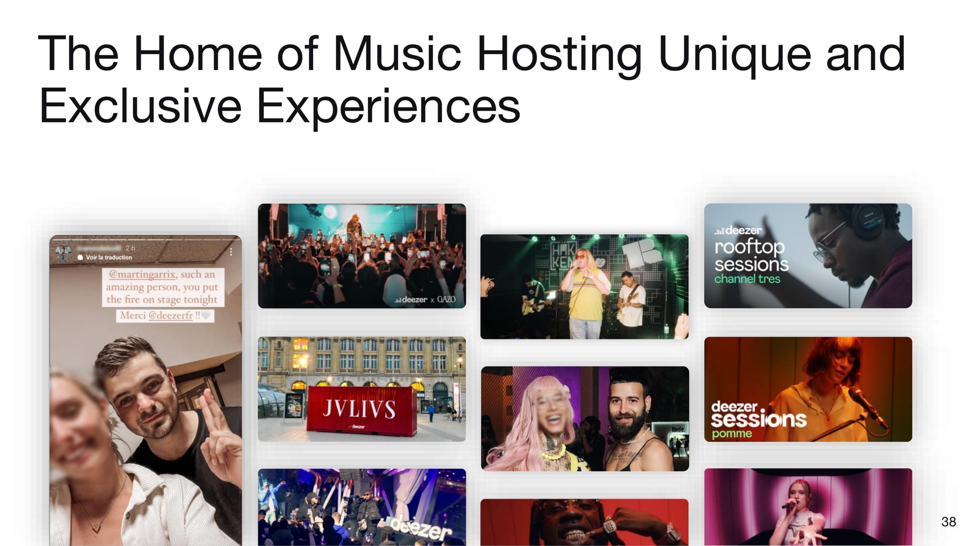 the home of music hosting unique and exclusive experiences | Deezer