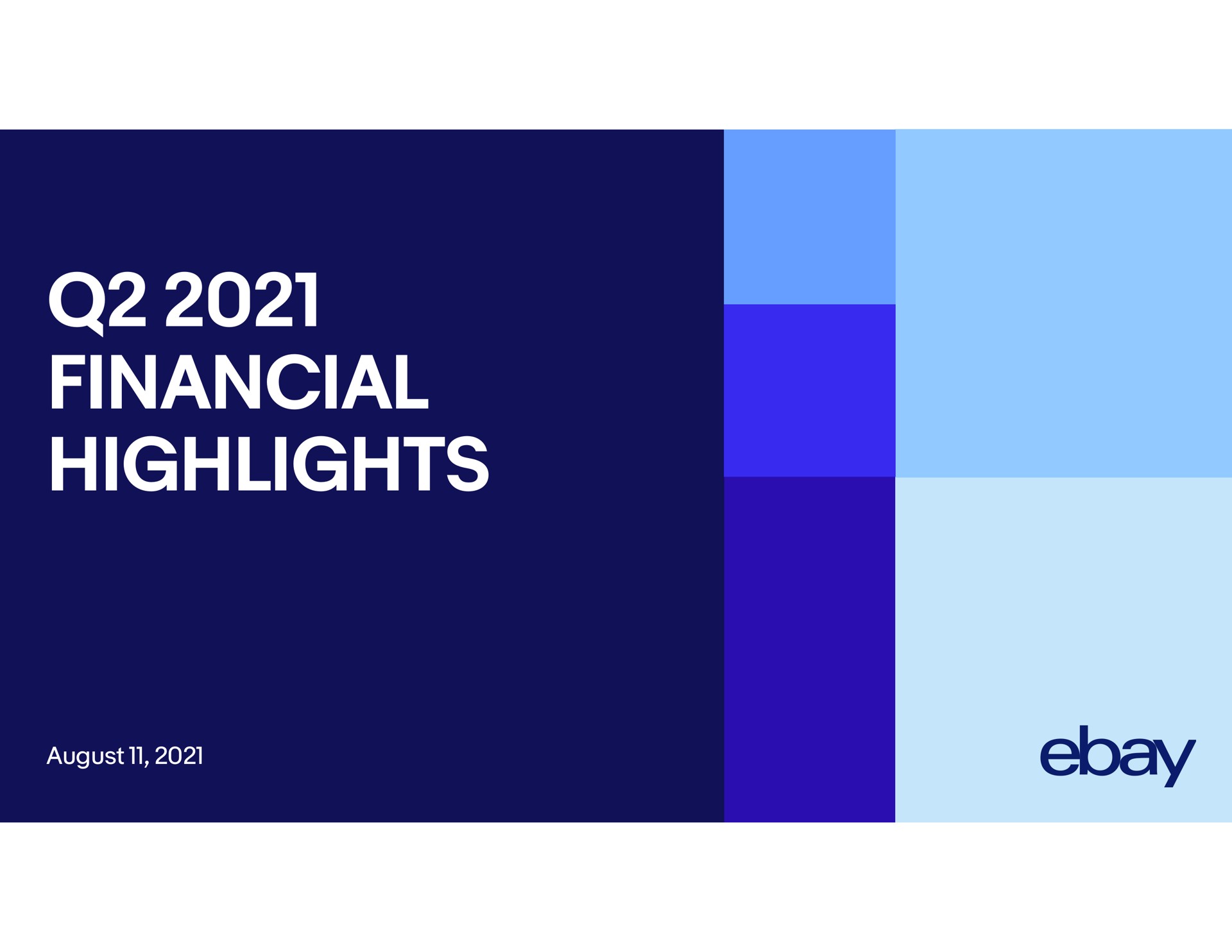 financial highlights | eBay