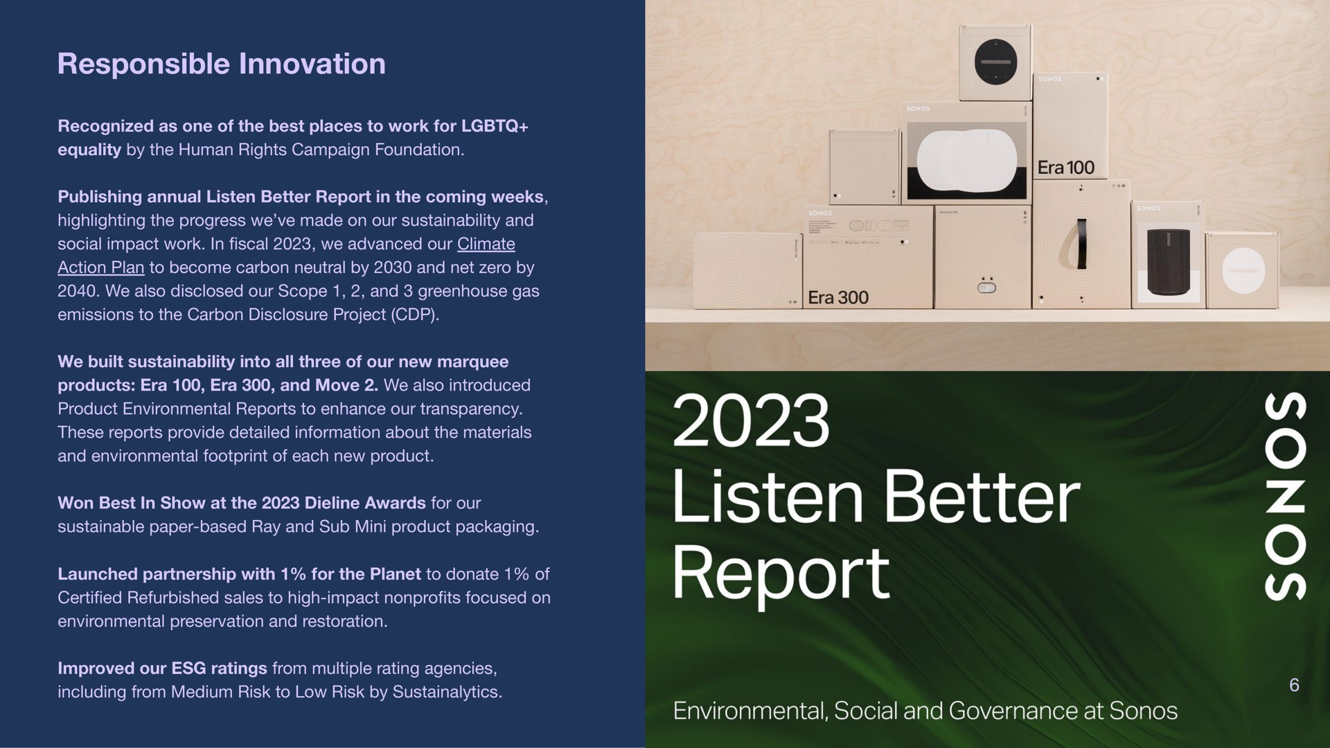 responsible innovation listen better report | Sonos