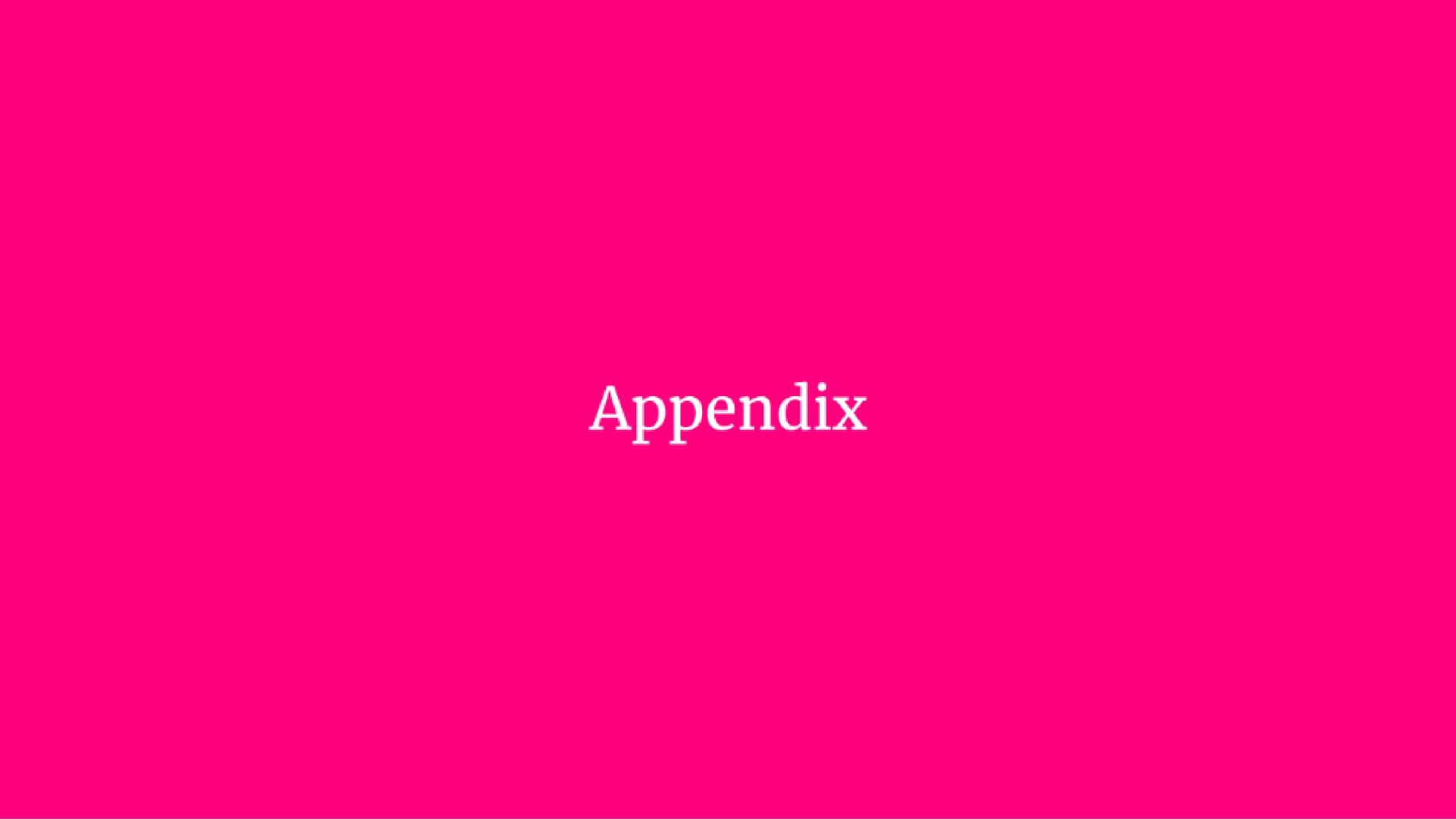 appendix | Lemonade