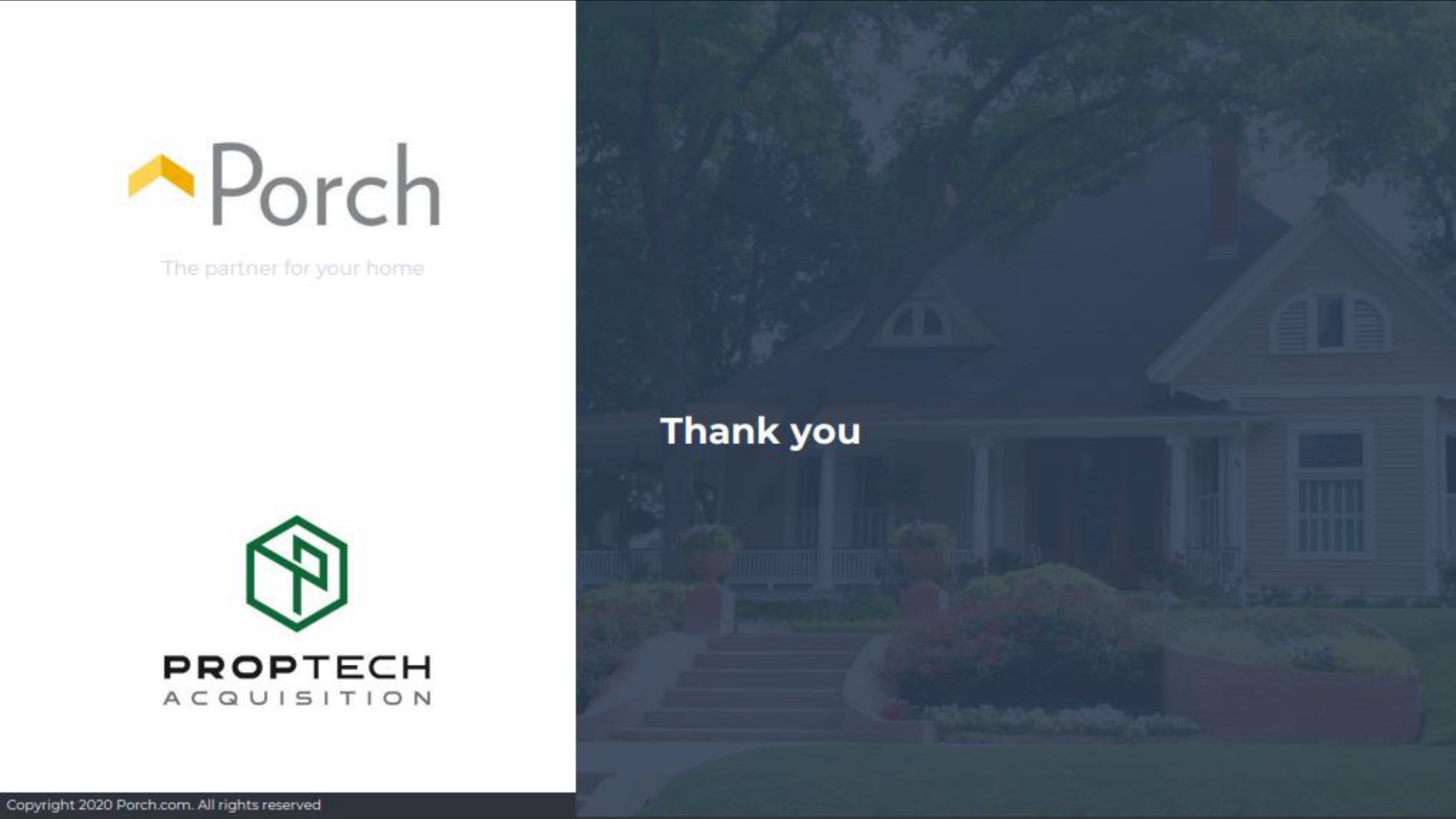 thank you | Porch