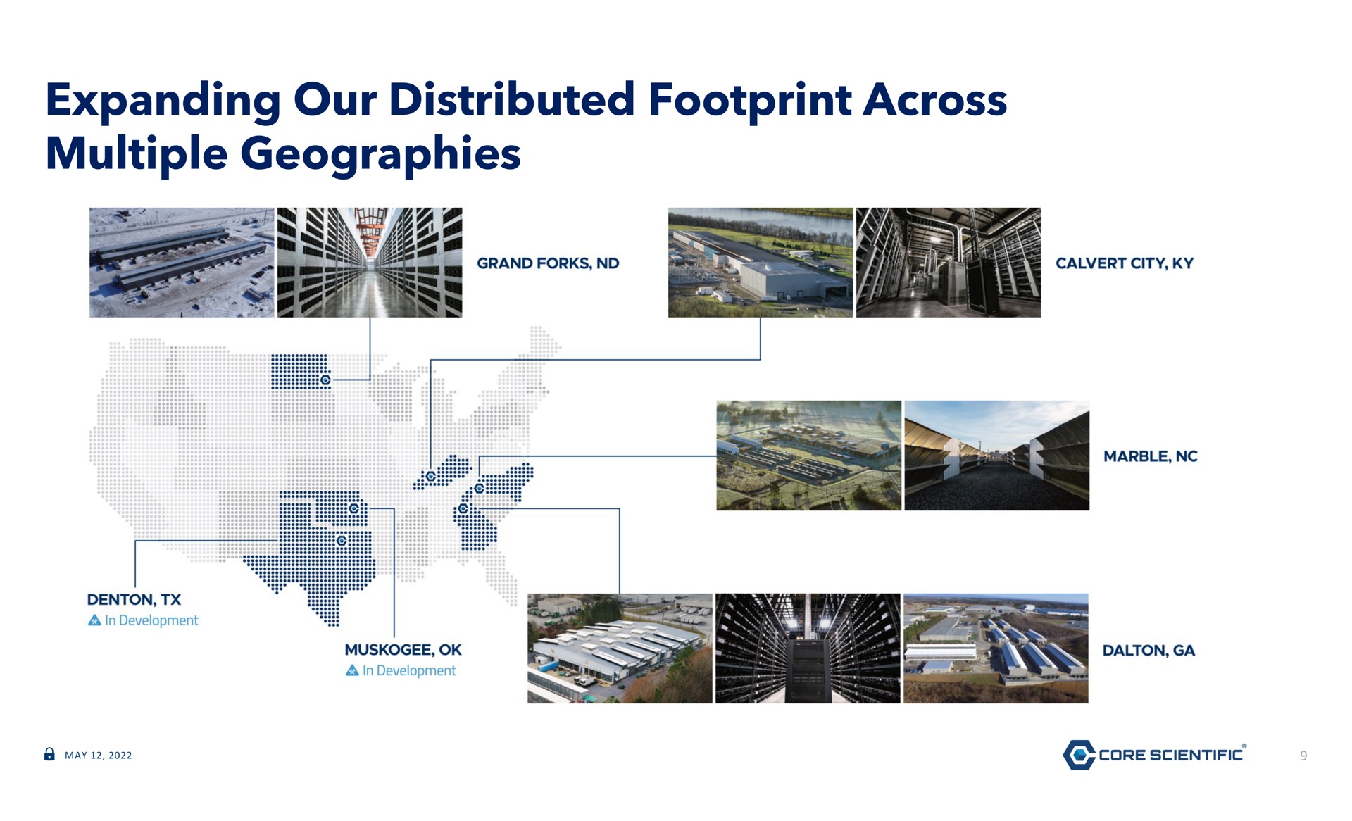 expanding our distributed footprint across multiple geographies | Core Scientific