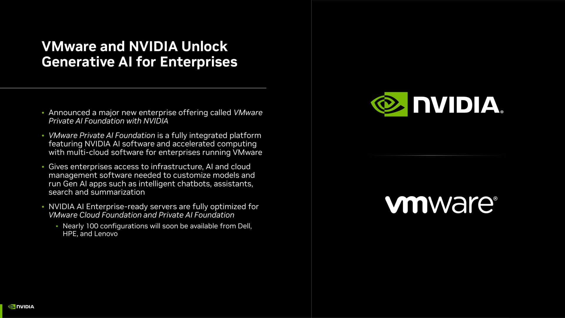 and unlock generative for enterprises i | NVIDIA