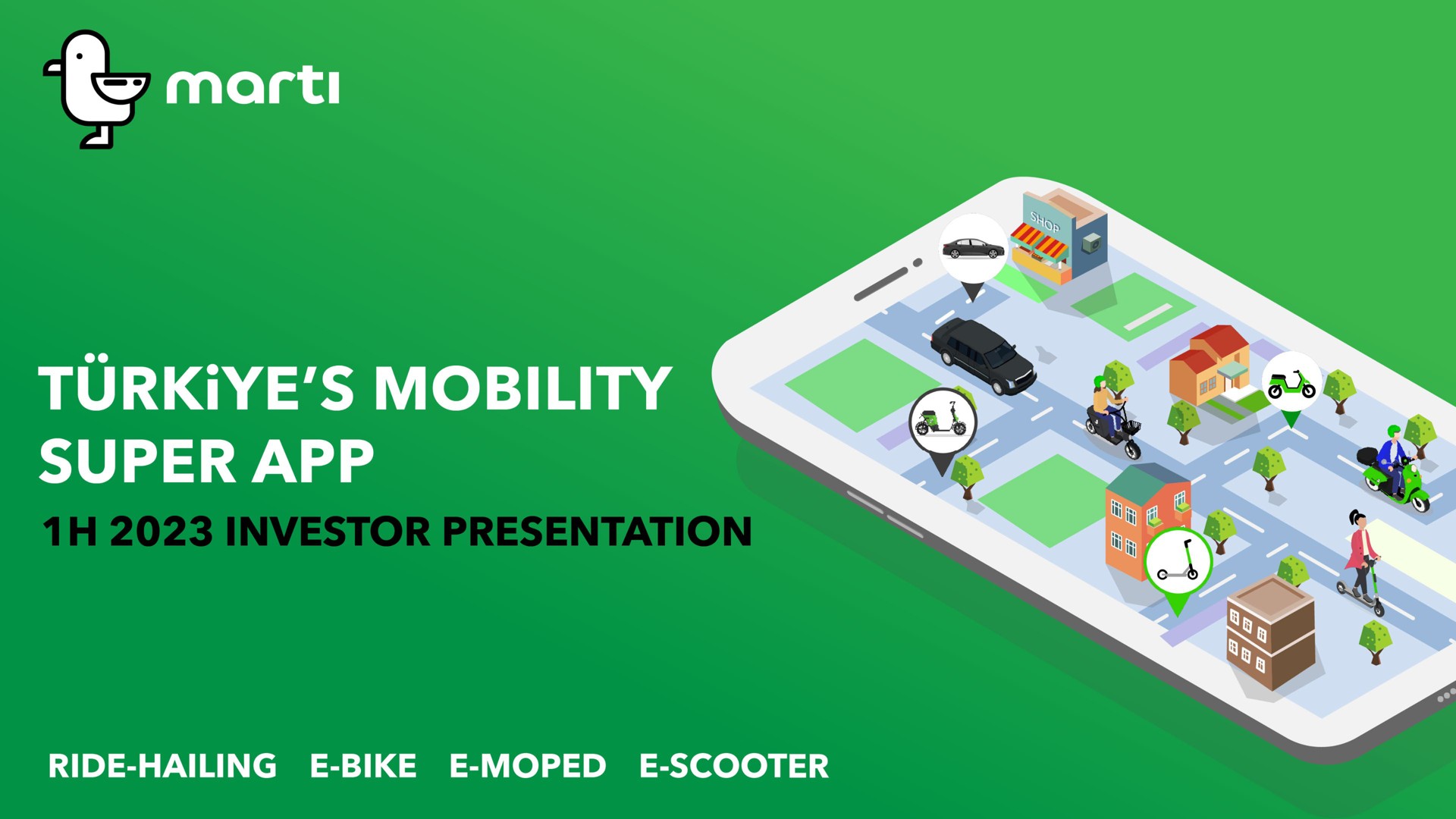 mobility super ride hailing bike moped scooter | Marti