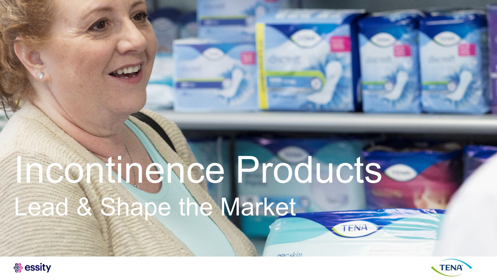 incontinence products lead shape the market text | Essity