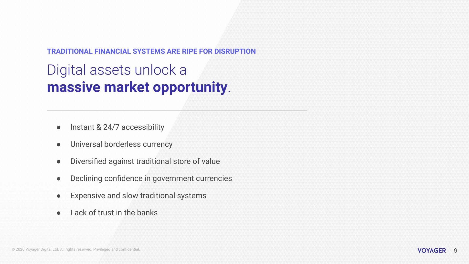 digital assets unlock a massive market opportunity | Voyager Digital