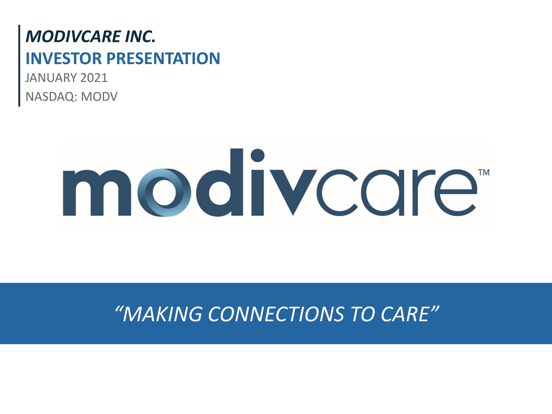 making connections to care | ModivCare