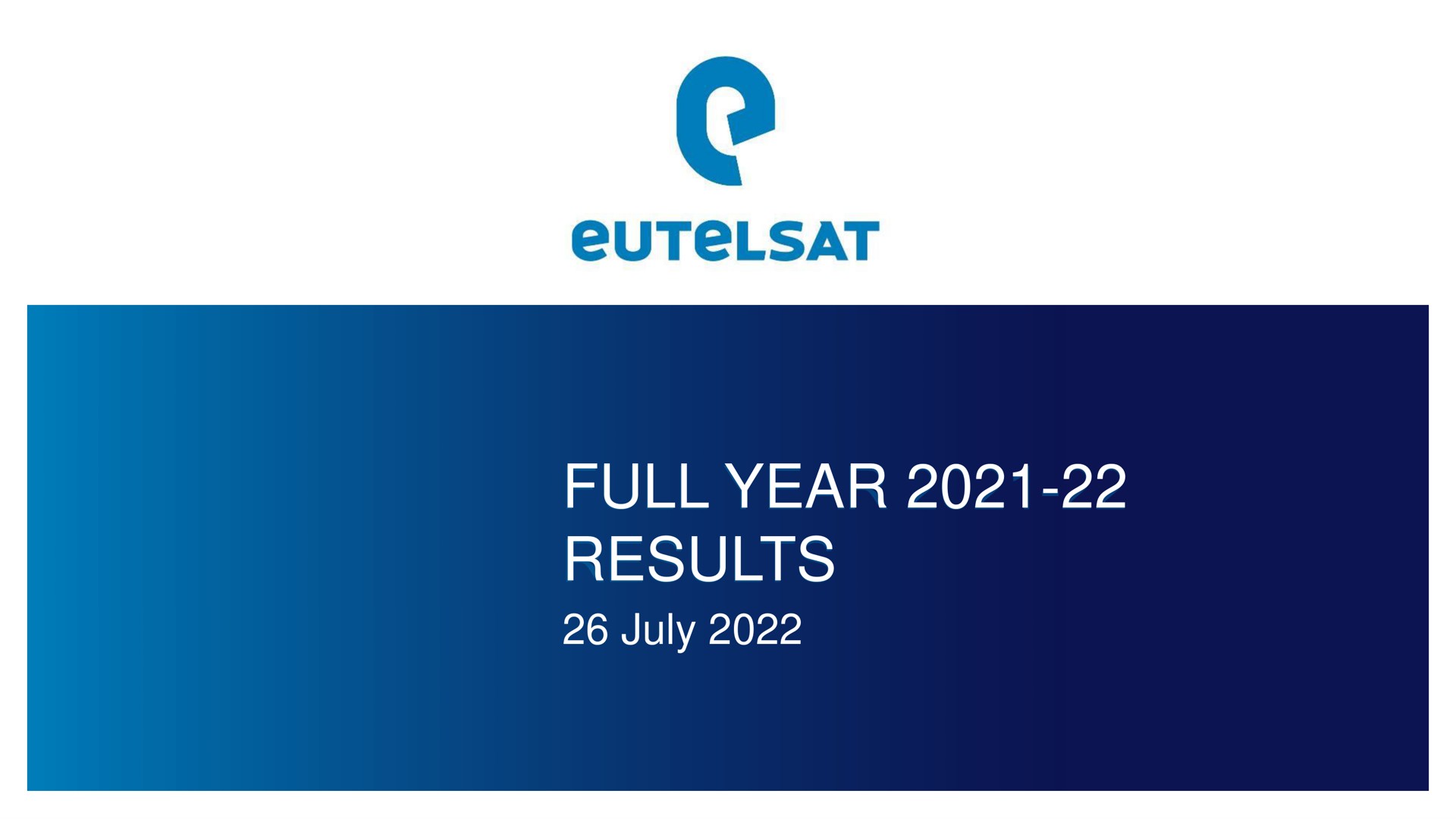 full year results nape | Eutelsat