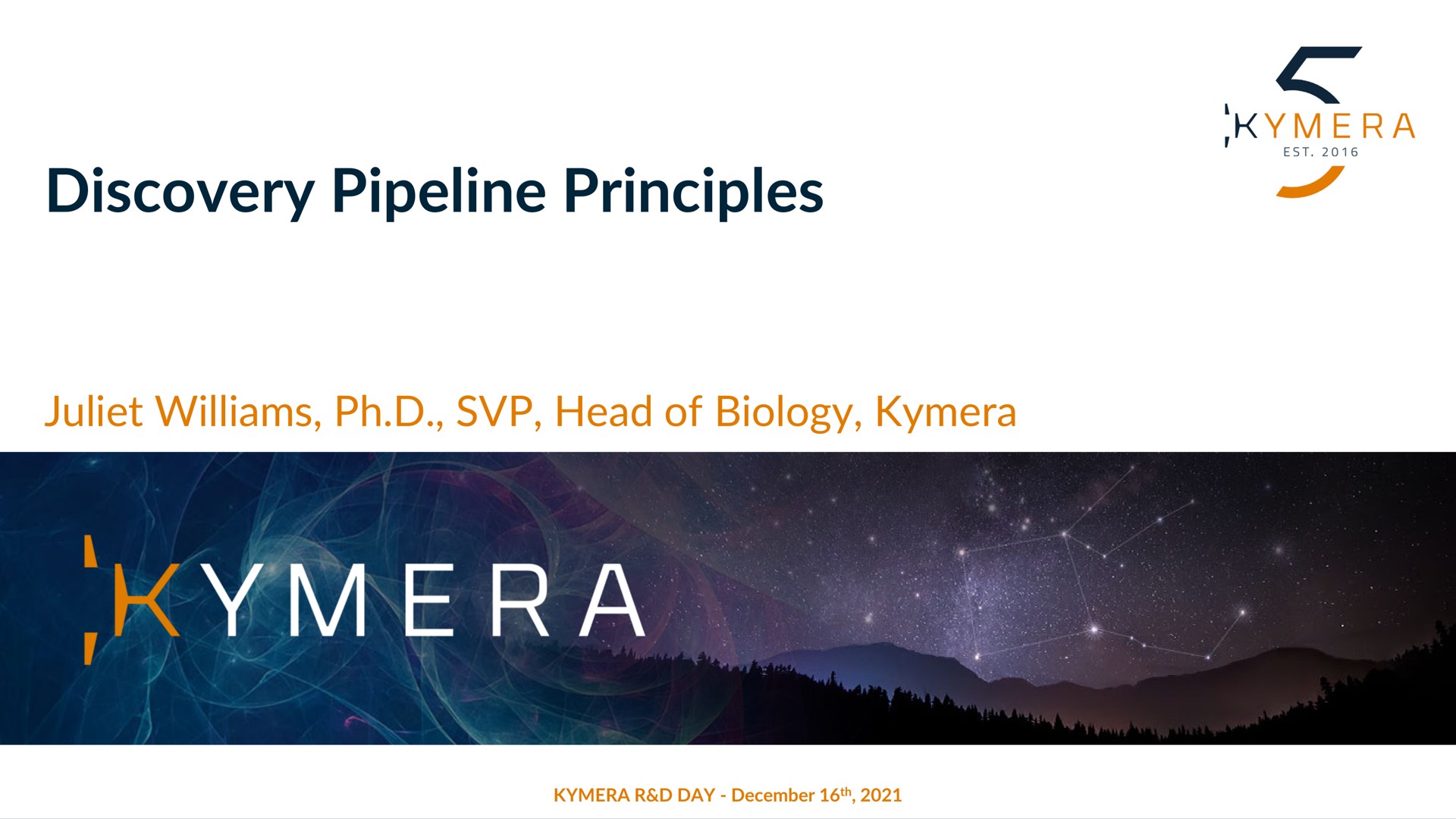discovery pipeline principles head of biology | Kymera