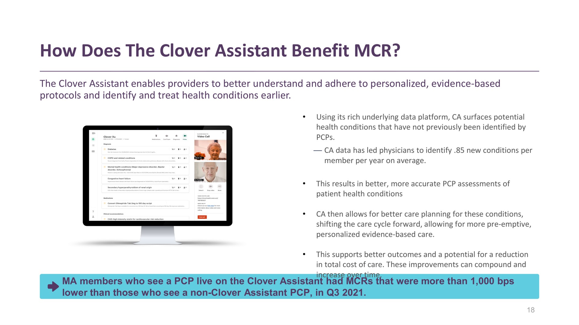 how does the clover assistant benefit | Clover Health