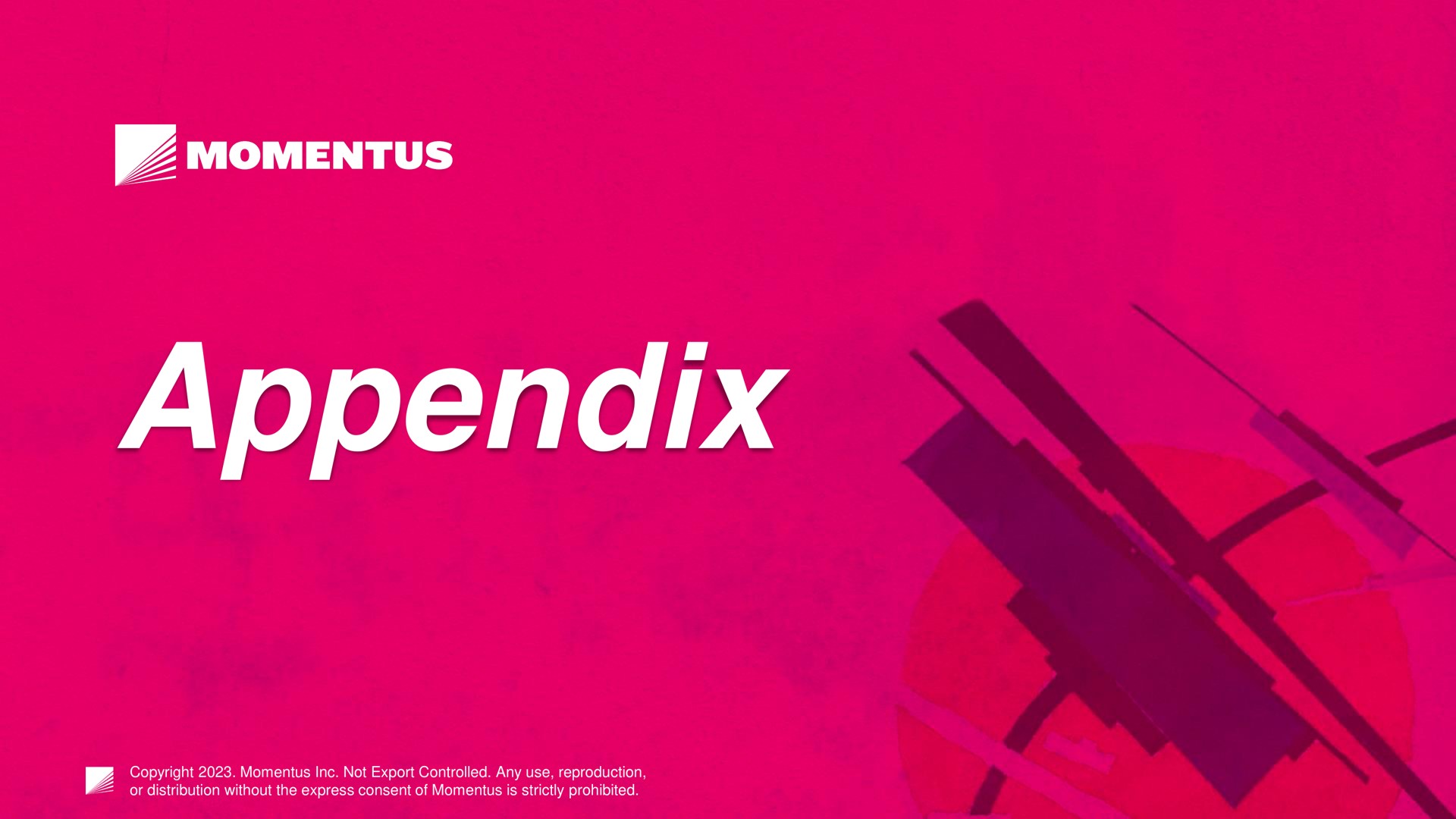 appendix | Momentus
