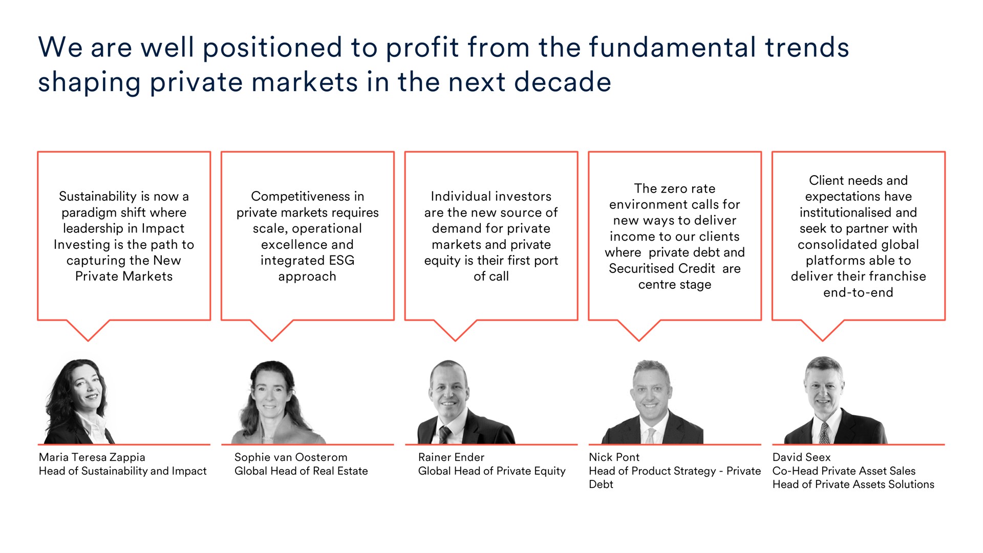 we are well positioned to profit from the fundamental trends shaping private markets in the next decade | Schroders