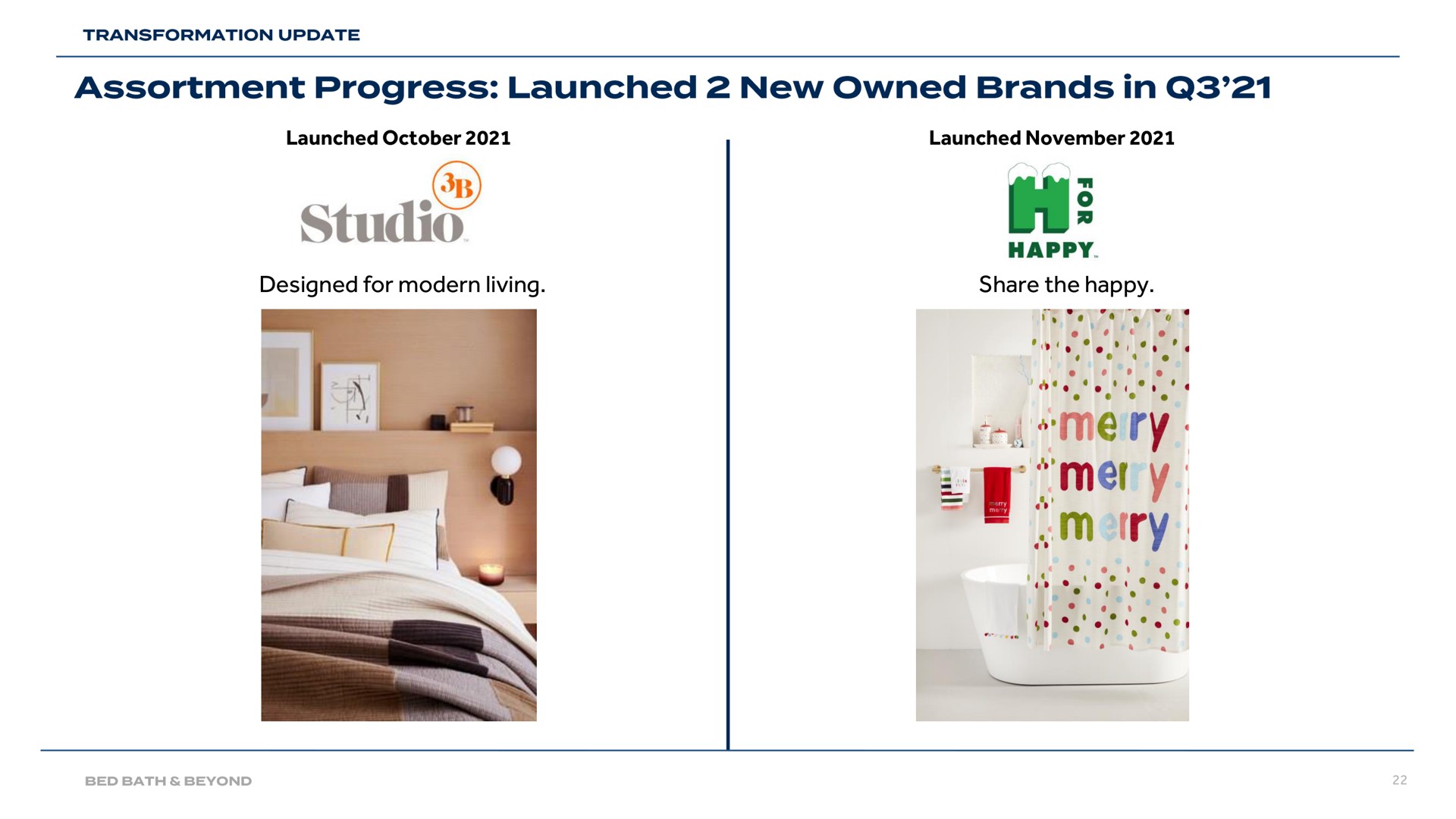 designed for modern living share the happy assortment progress launched new owned brands in on studio on ree | Bed Bath & Beyond