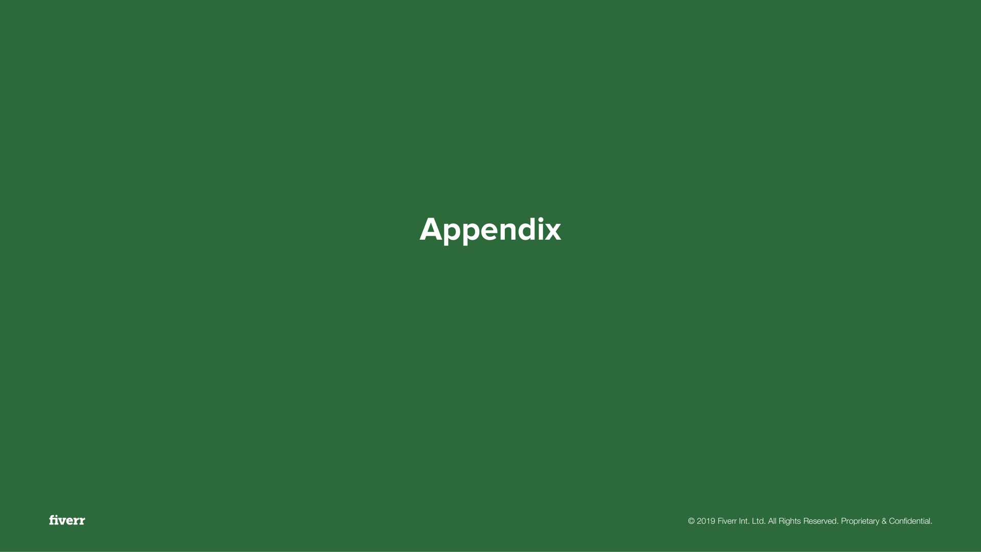 appendix | Fiverr
