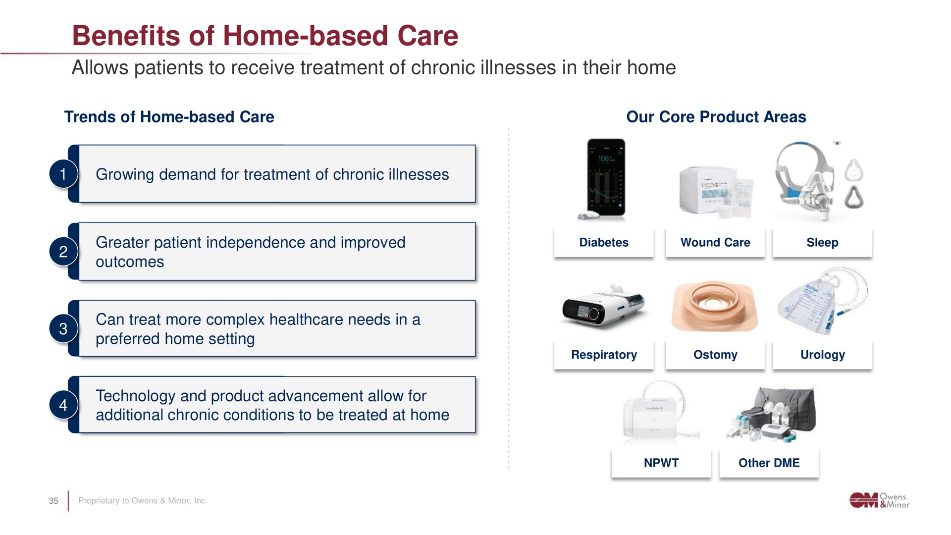 benefits of home based care | Owens&Minor