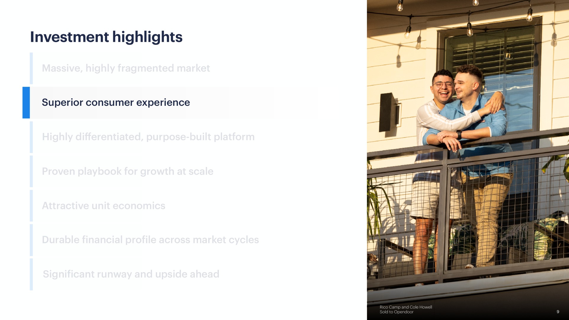 investment highlights | Opendoor