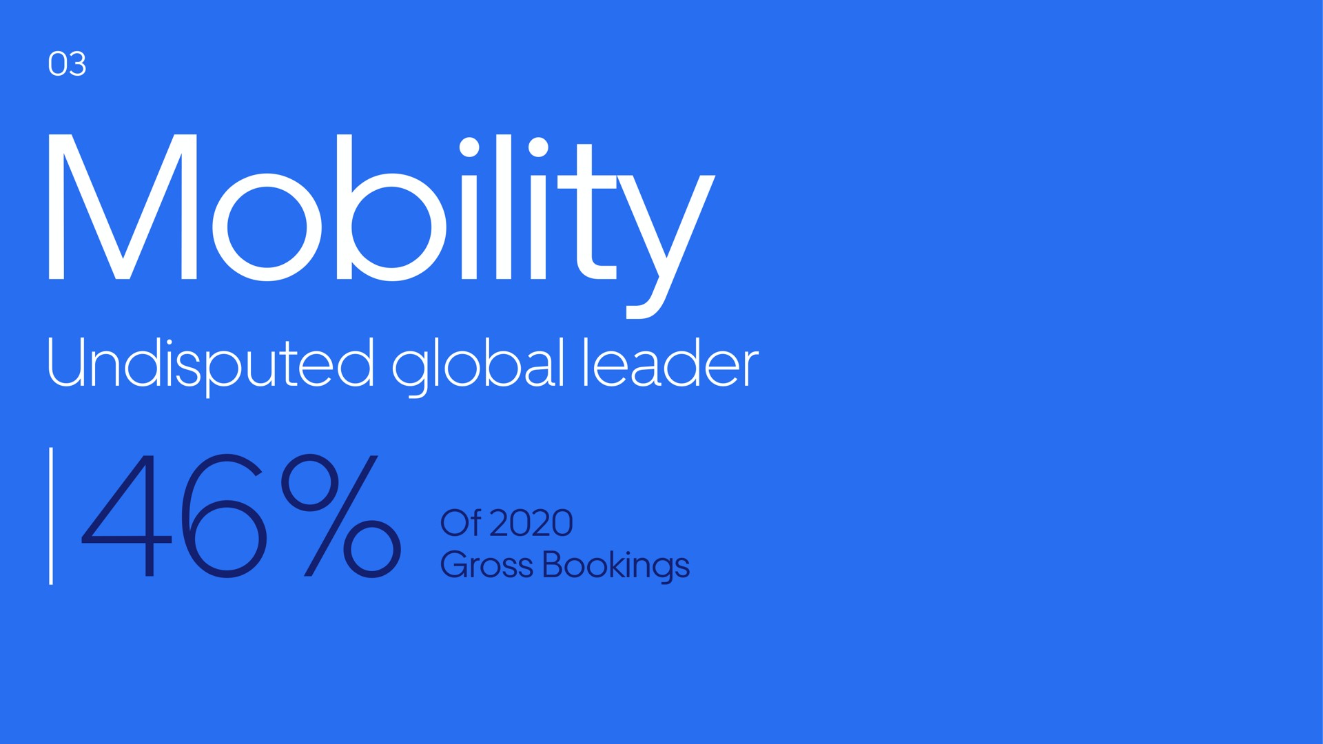 mobility undisputed global leader | Uber