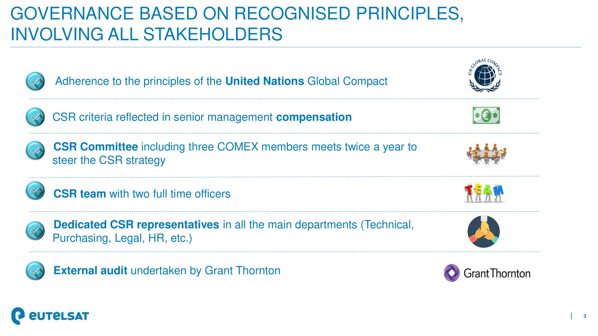 governance based on principles involving all stakeholders | Eutelsat