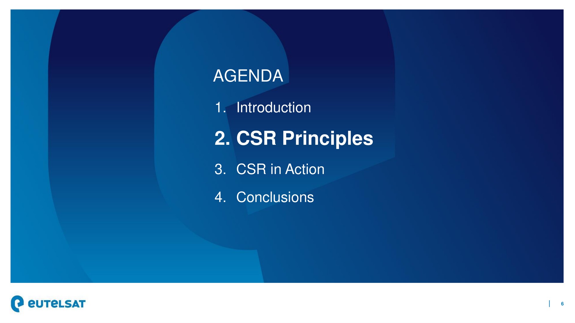 agenda principles | Eutelsat