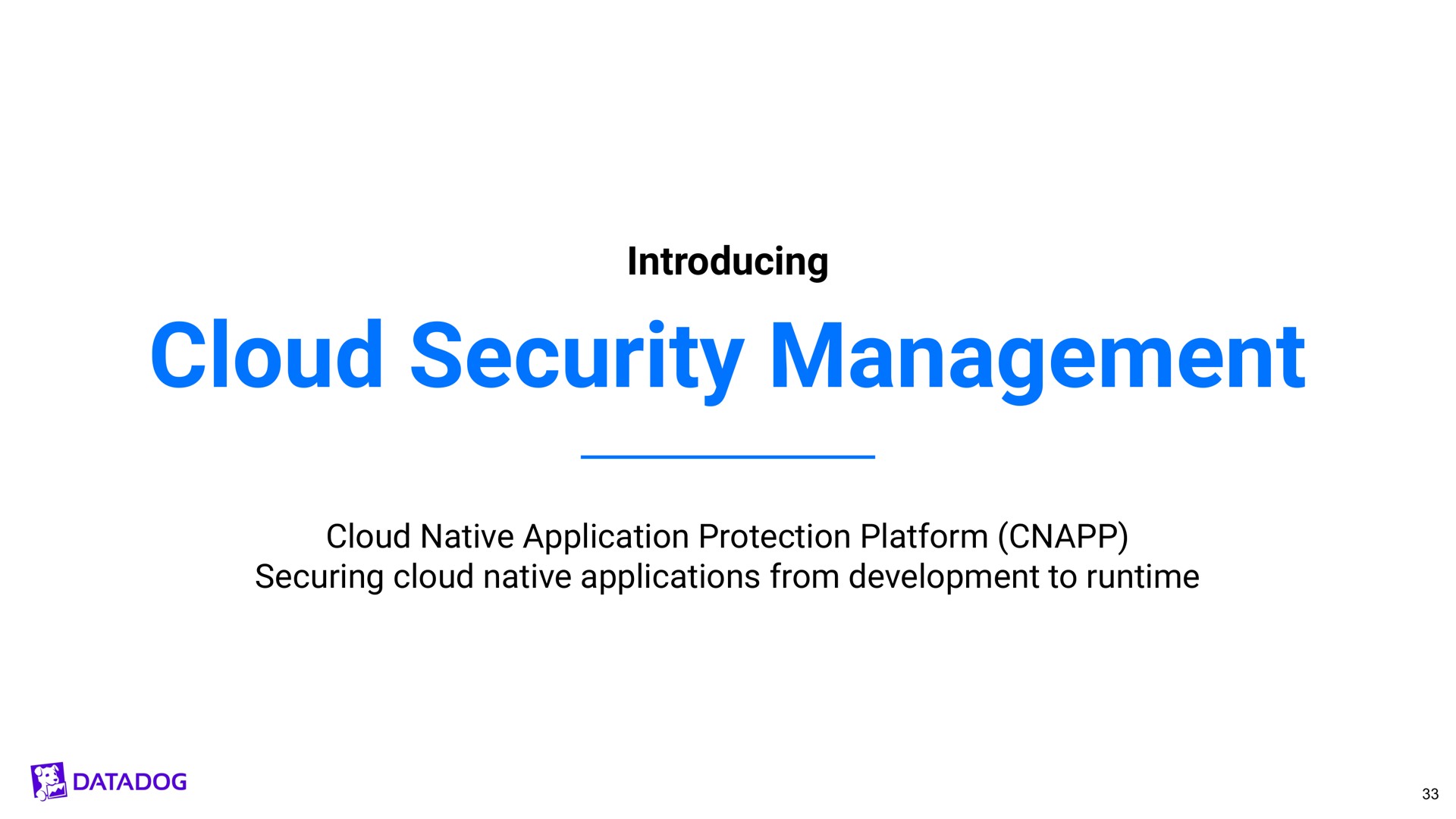 introducing cloud security management | Datadog