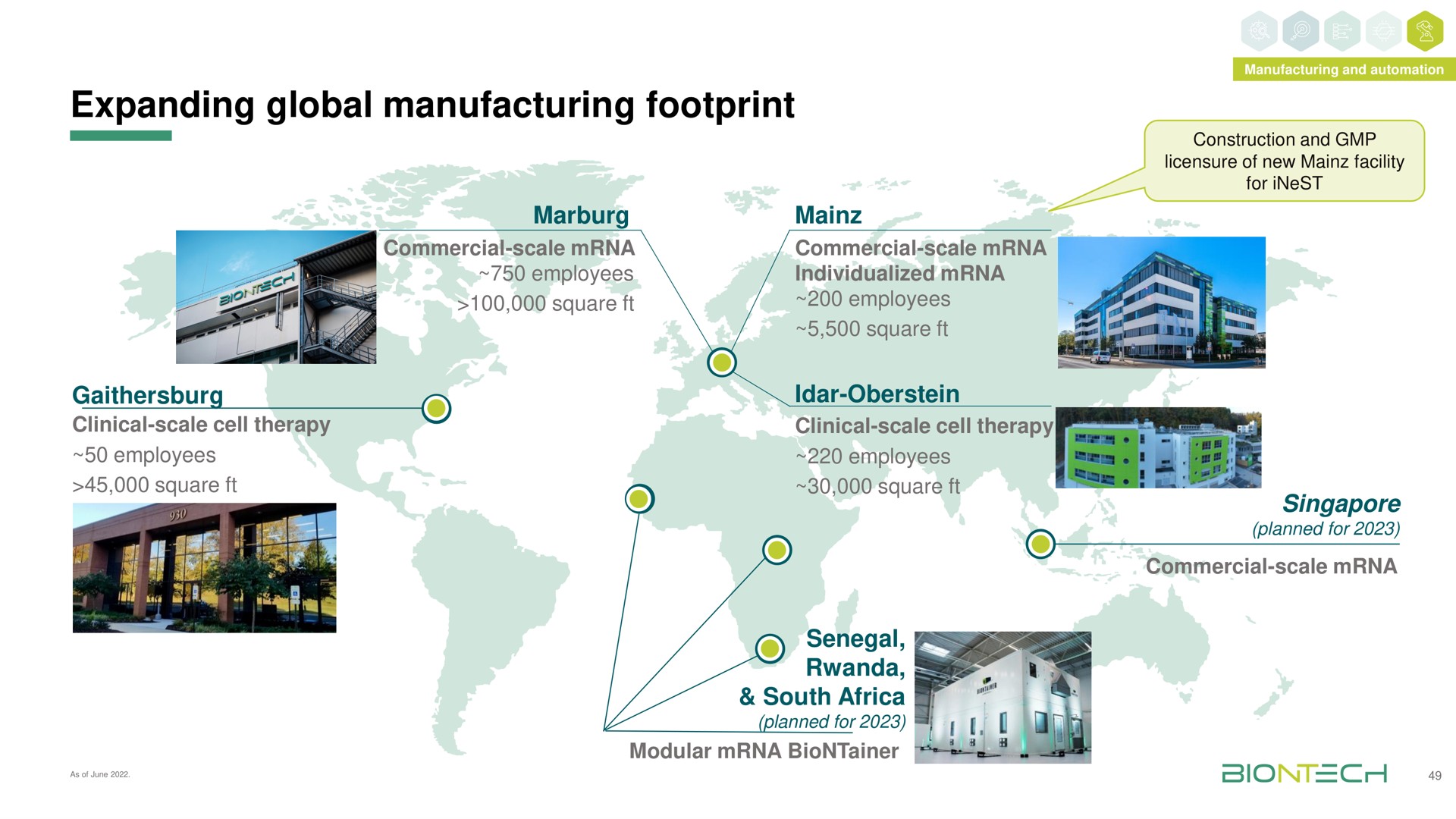 expanding global manufacturing footprint | BioNTech