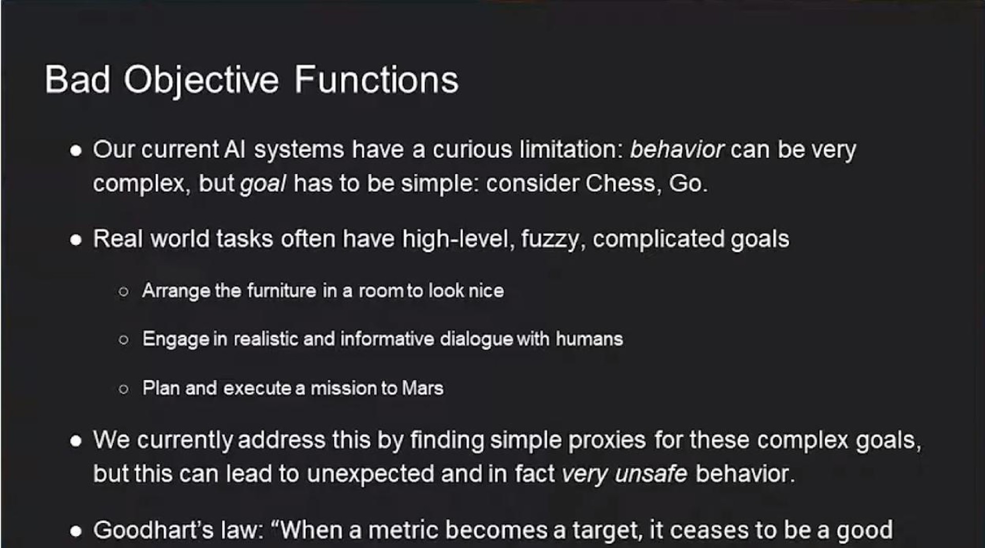 bad objective functions | OpenAI