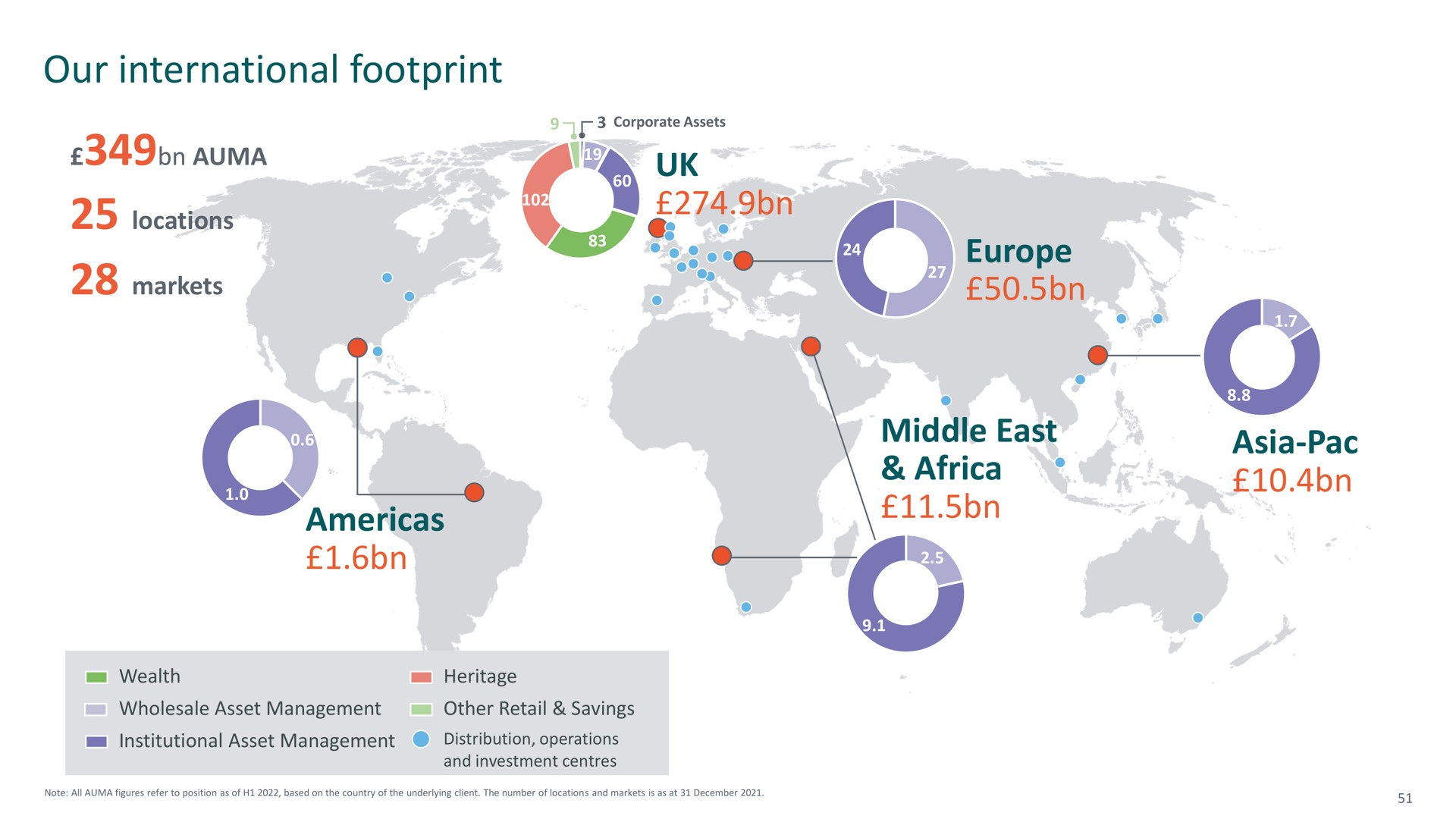 our international footprint at | M&G