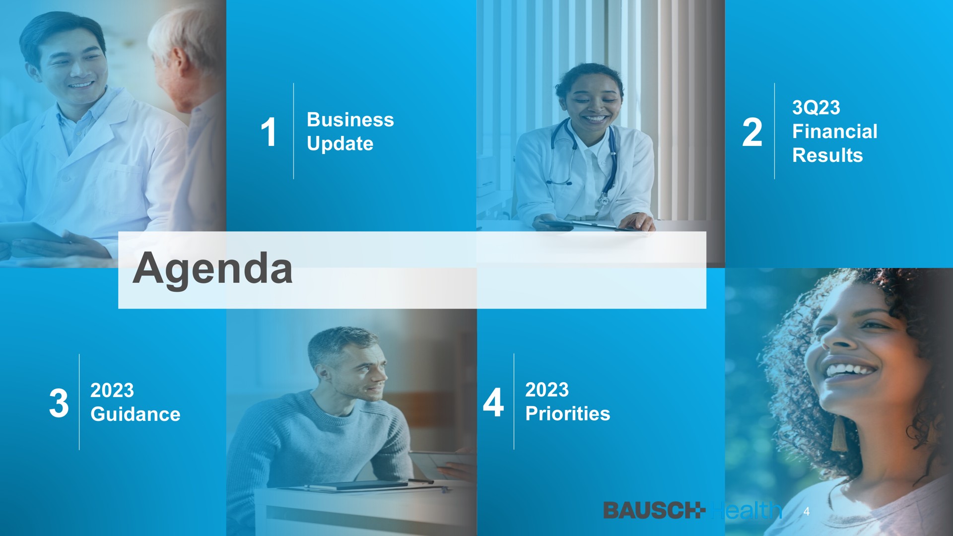business update financial results agenda guidance priorities tee | Bausch Health Companies