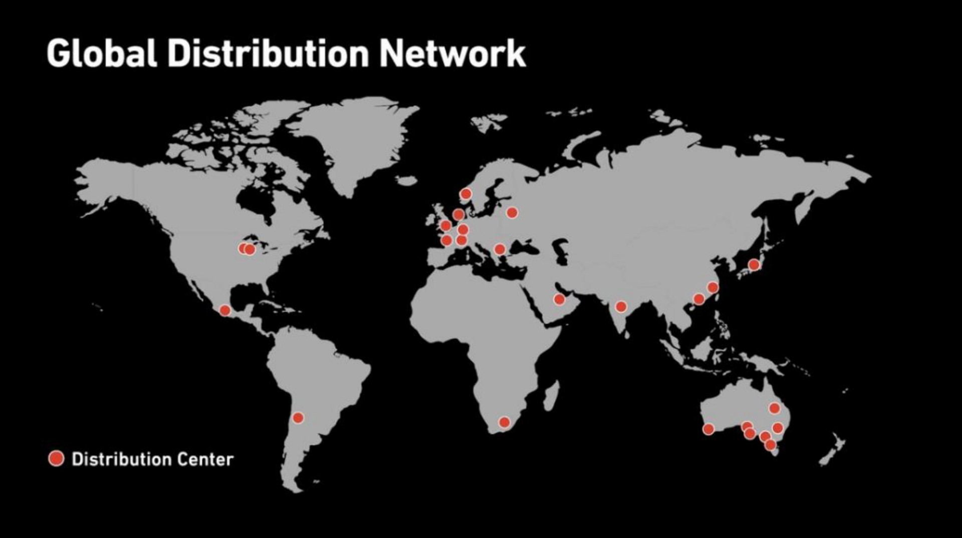 global distribution network distribution center | Weber